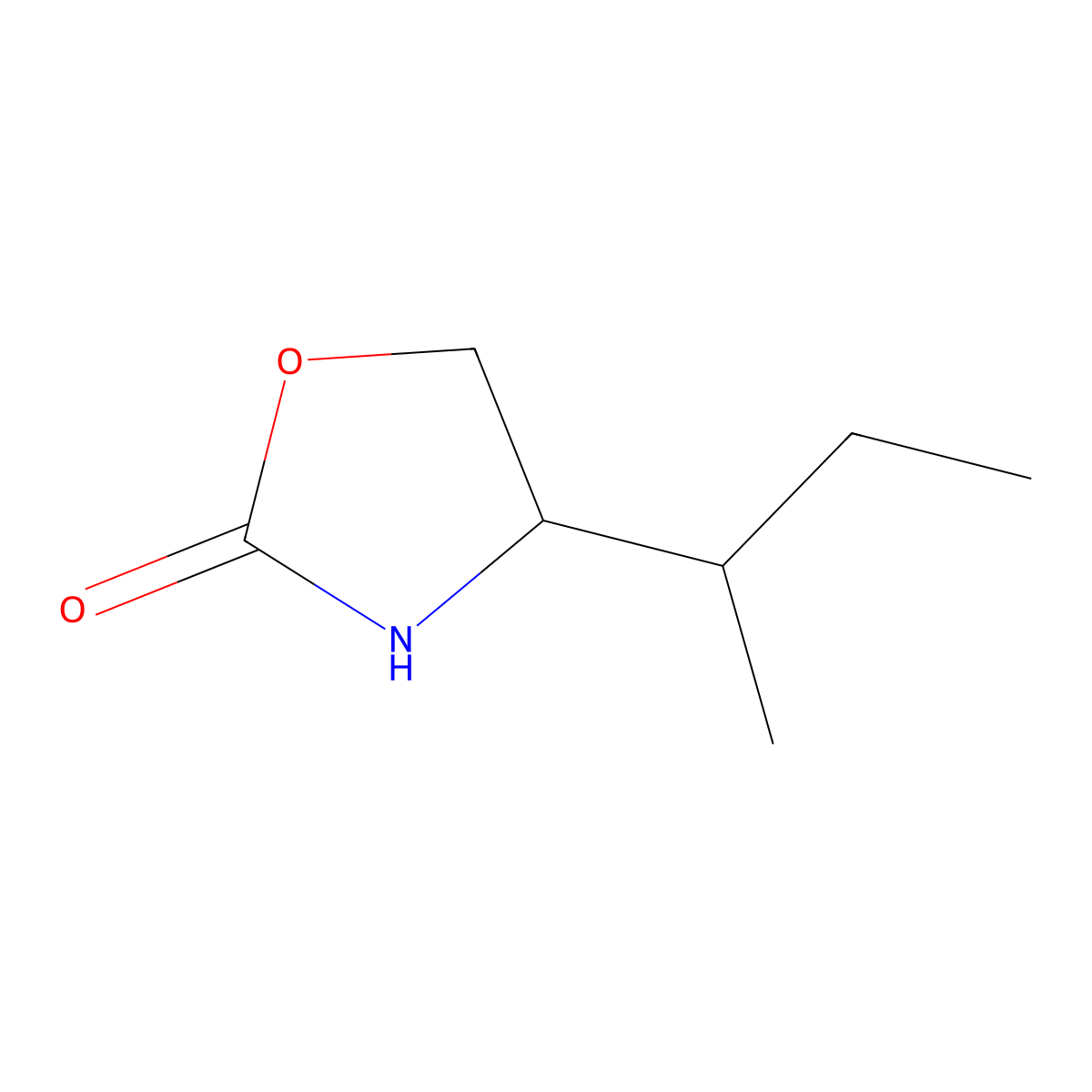4-(Butan-2-yl)-1,3-oxazolidin-2-one molecular structure, CAS 1492267-11-4