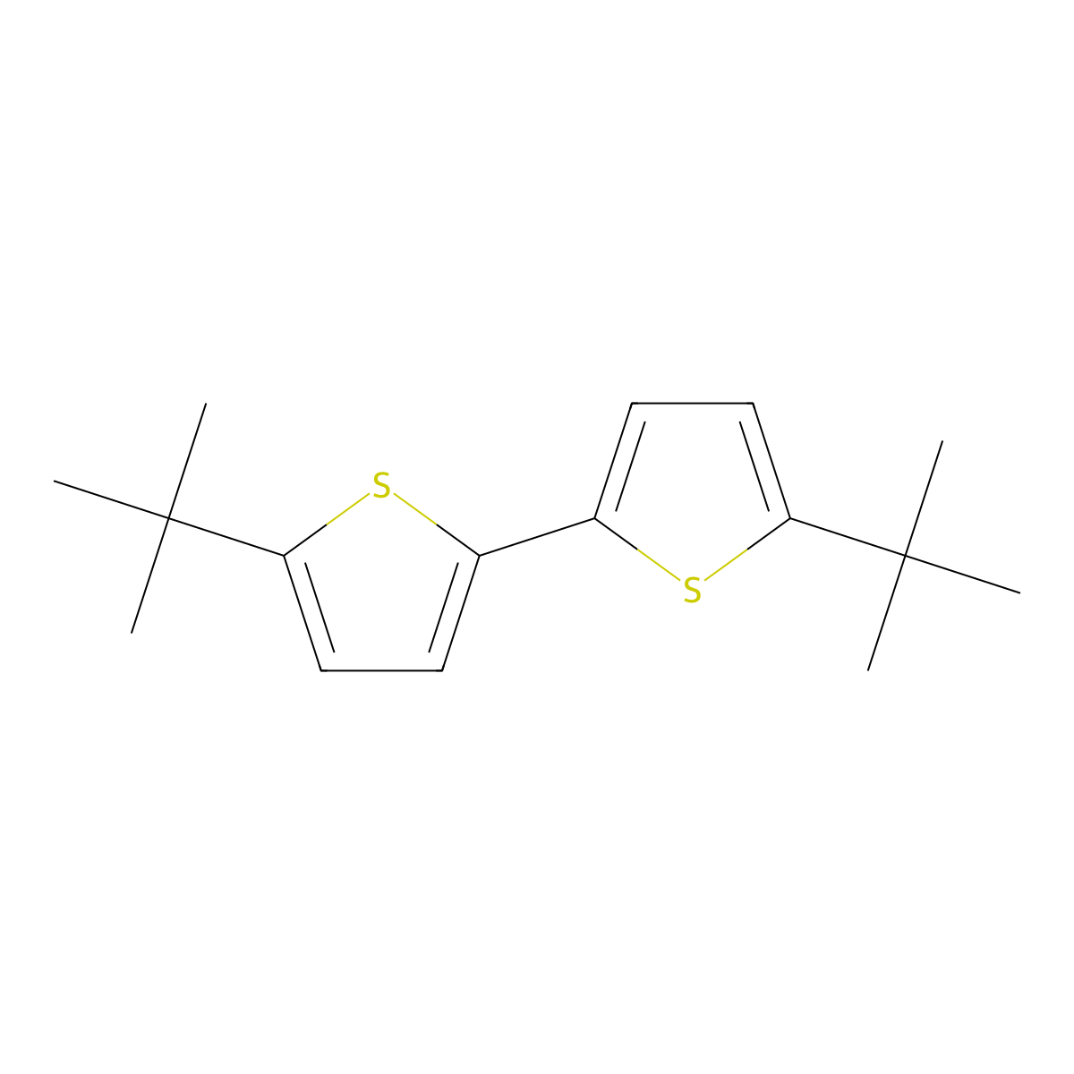 5,5'-Di-tert-butyl-2,2'-bithiophene molecular structure, CAS 149228-14-8