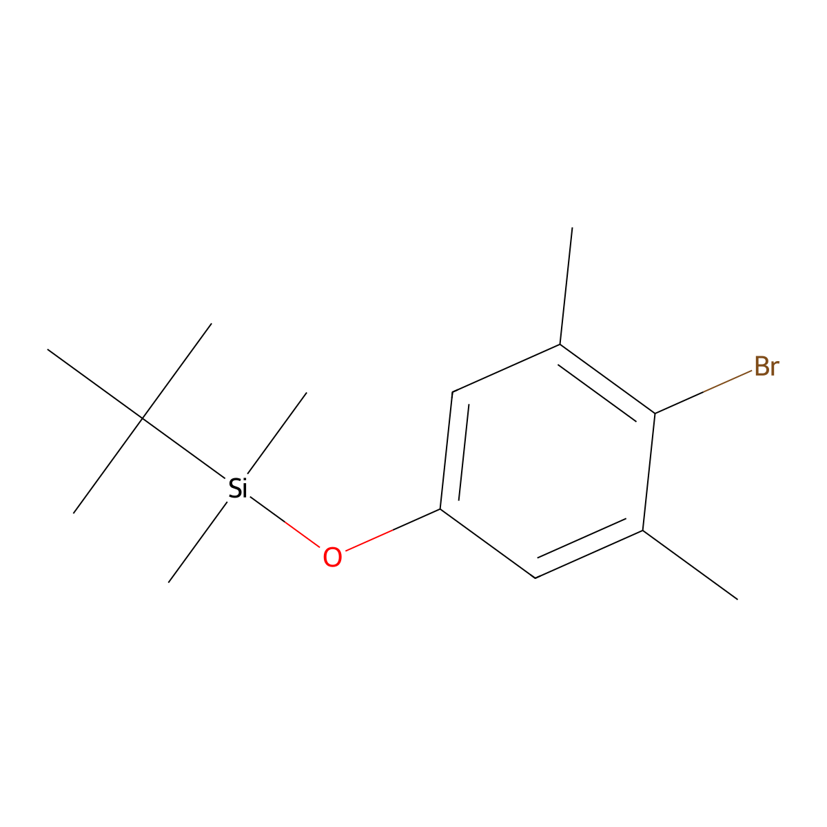 (4-Bromo-3,5-dimethylphenoxy)(tert-butyl)dimethylsilane molecular structure, CAS 149228-92-2