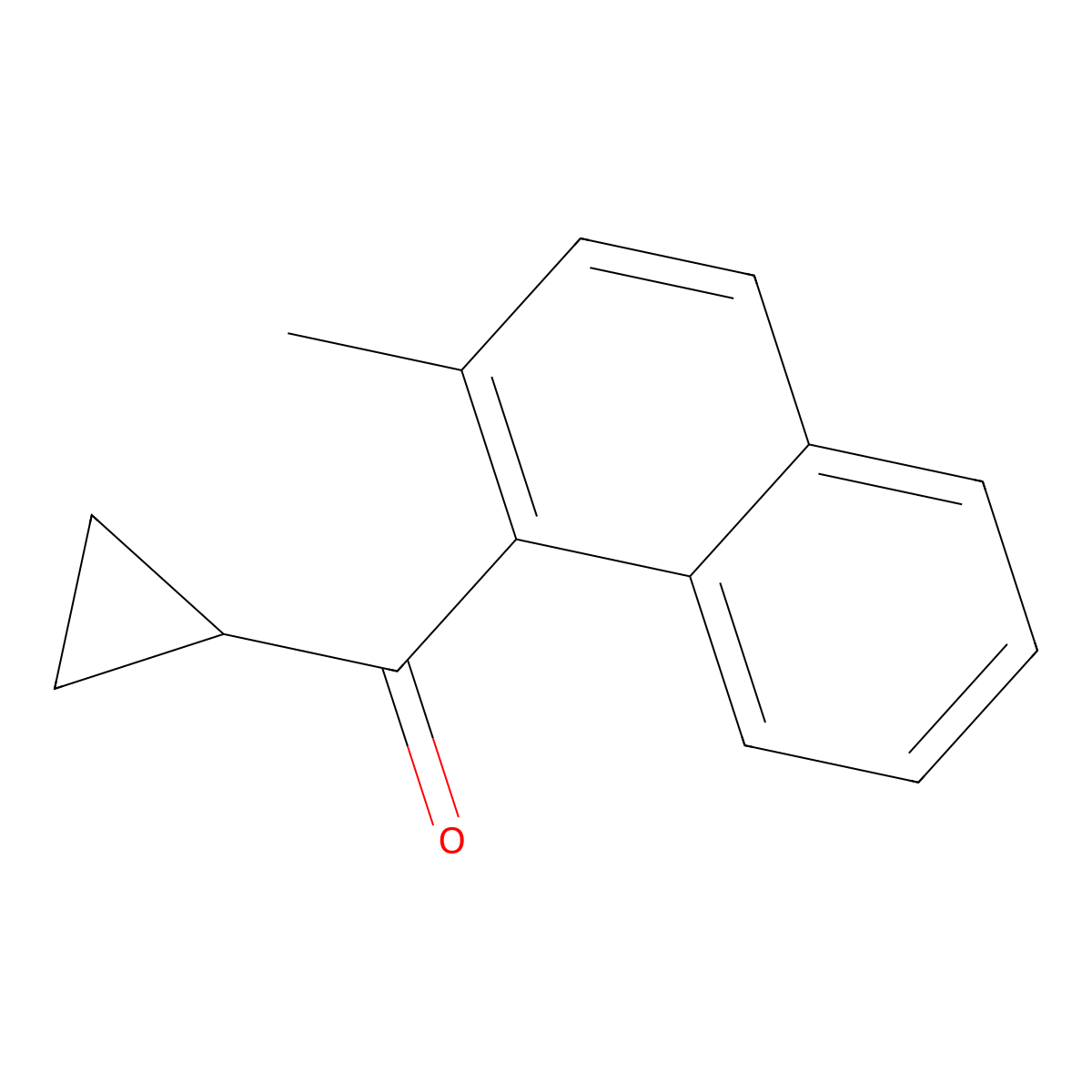 Cyclopropyl(2-methyl-1-naphthyl)methanone molecular structure, CAS 1492350-94-3