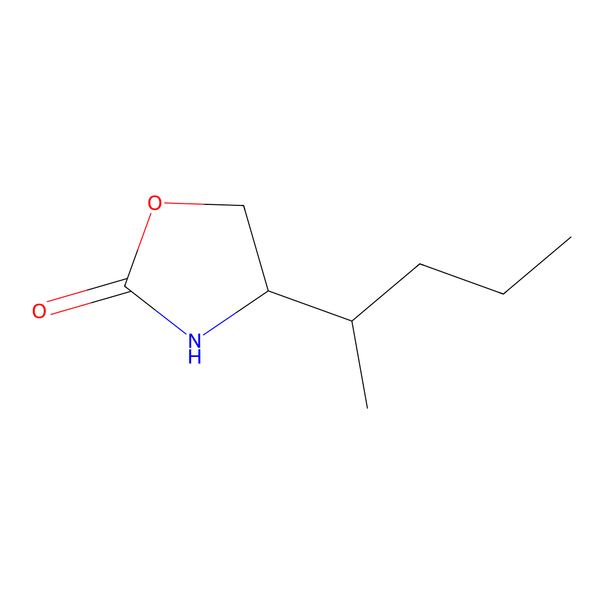 4-(Pentan-2-yl)-1,3-oxazolidin-2-one molecular structure, CAS 1492373-44-0