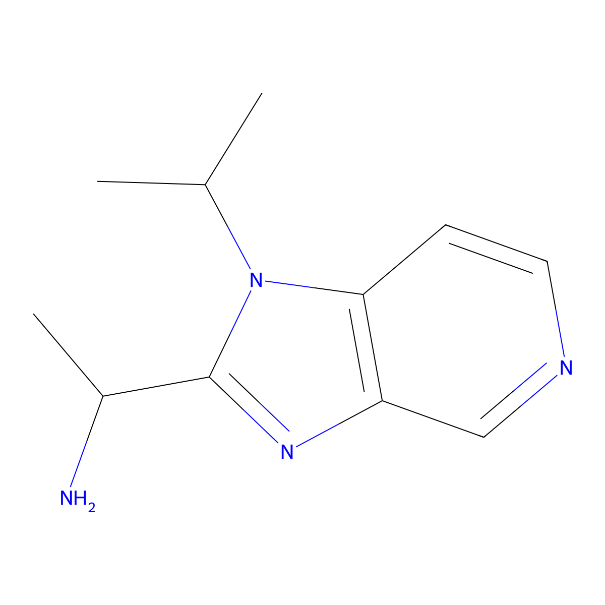 1-(1-Isopropyl-1H-imidazo[4,5-c]pyridin-2-yl)ethanamine molecular structure, CAS 1492375-33-3