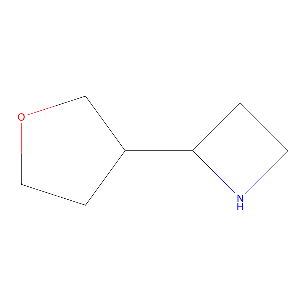 2-(Oxolan-3-yl)azetidine molecular structure, CAS 1492396-56-1
