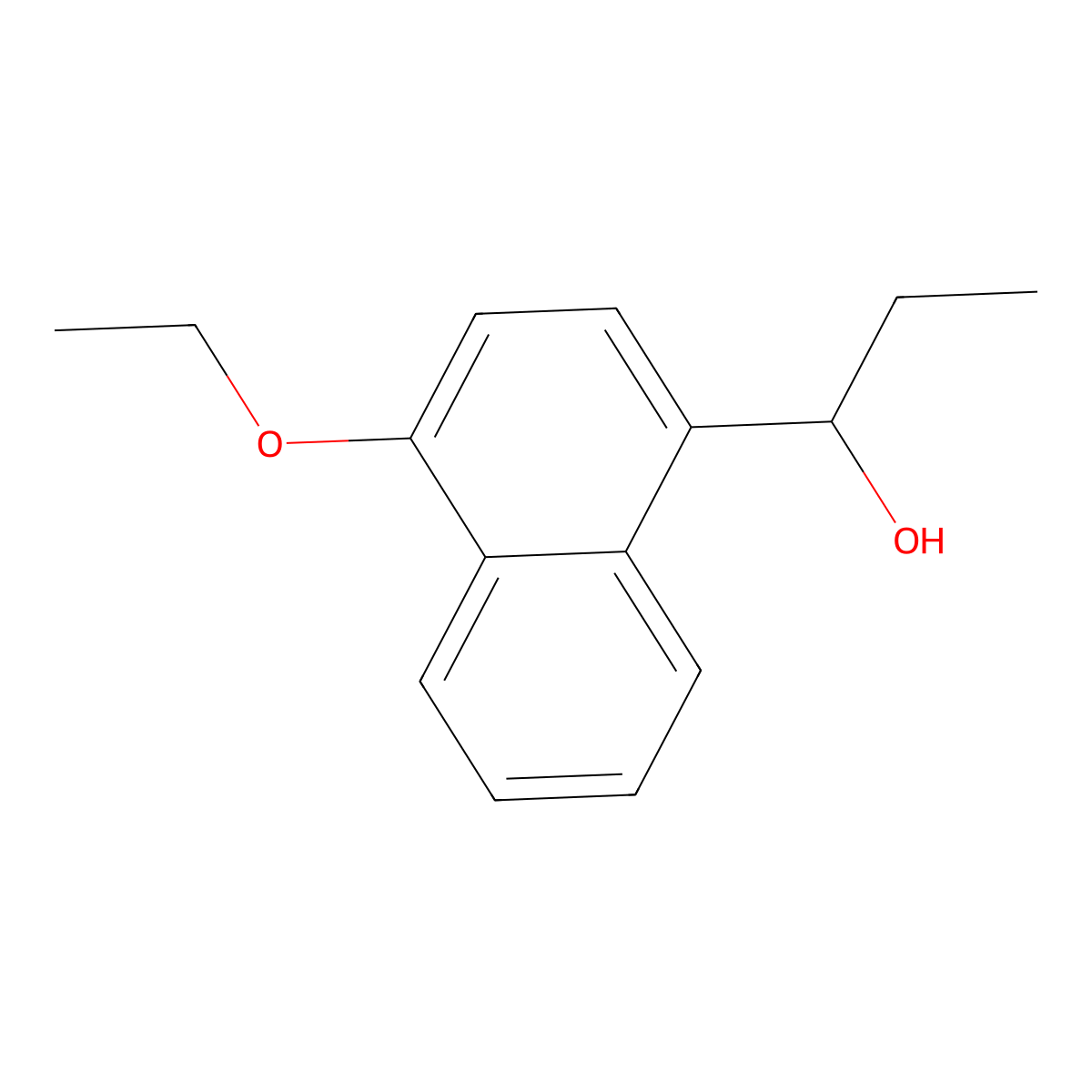 4-Ethoxy-alpha-ethyl-1-naphthalenemethanol molecular structure, CAS 1492414-35-3