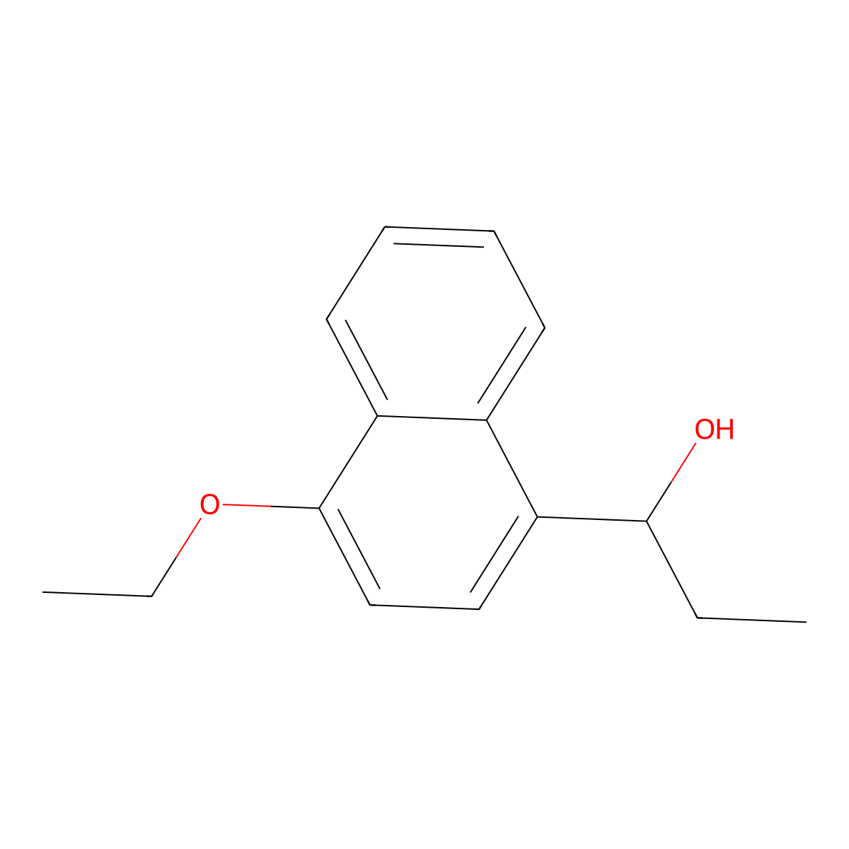 4-Ethoxy-alpha-ethyl-1-naphthalenemethanol molecular structure, CAS 1492414-35-3