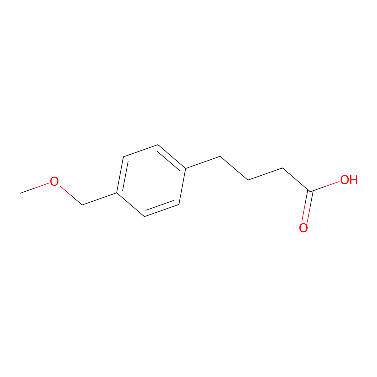4-(4-(Methoxymethyl)phenyl)butanoic acid molecular structure, CAS 1492414-89-7