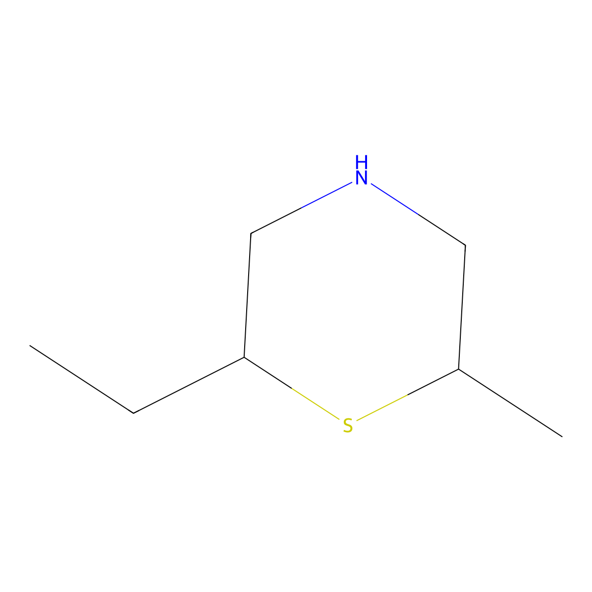 2-Ethyl-6-methylthiomorpholine molecular structure, CAS 1492419-12-1