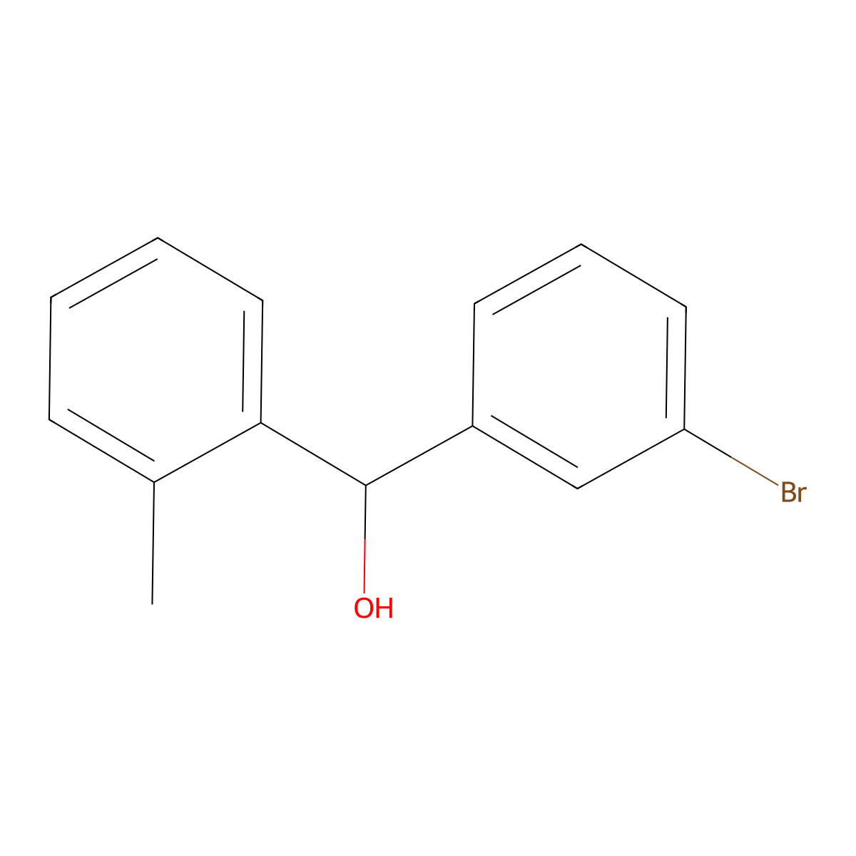 (3-Bromophenyl)(o-tolyl)methanol molecular structure, CAS 149243-80-1