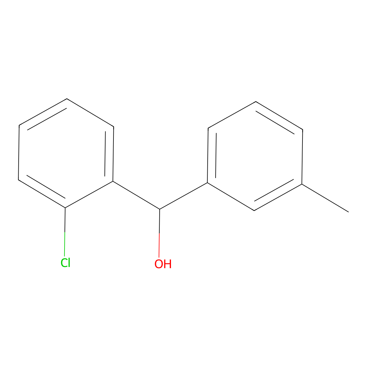 2-Chloro-alpha-(3-methylphenyl)benzenemethanol molecular structure, CAS 149243-82-3