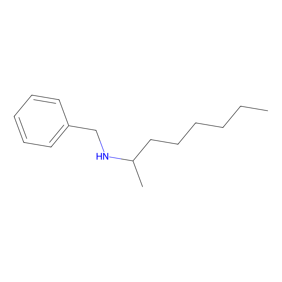 Benzyl(octan-2-yl)amine molecular structure, CAS 149243-90-3