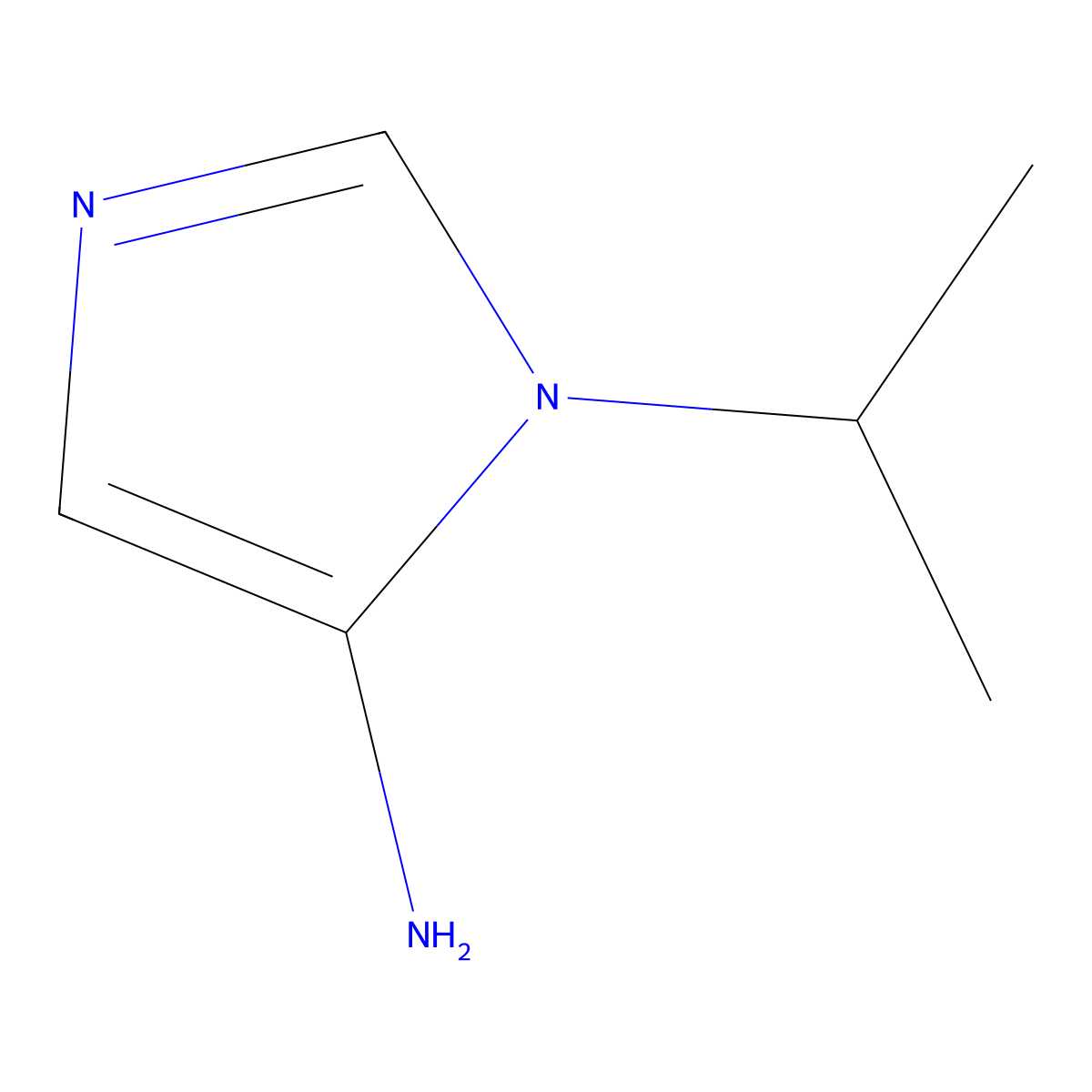 1-Isopropyl-1H-imidazol-5-amine molecular structure, CAS 1492433-64-3