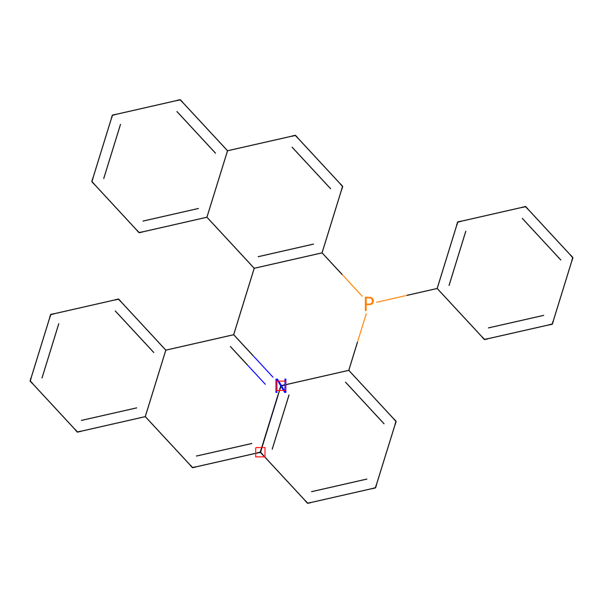 (1-(1-Isoquinolinyl)-2-naphthyl)diphenylphosphine molecular structure, CAS 149245-03-4