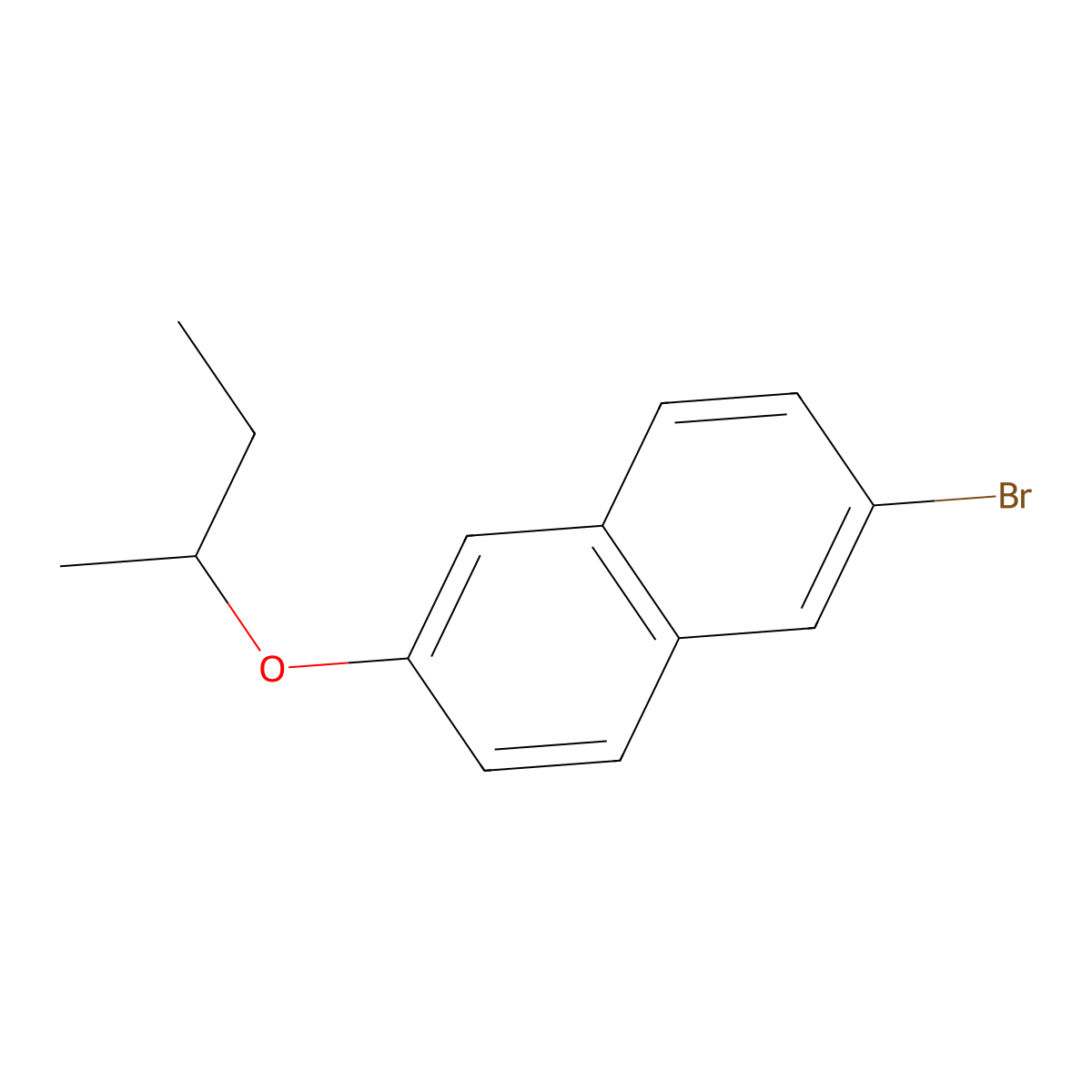 2-Bromo-6-(sec-butoxy)naphthalene molecular structure, CAS 1492479-97-6