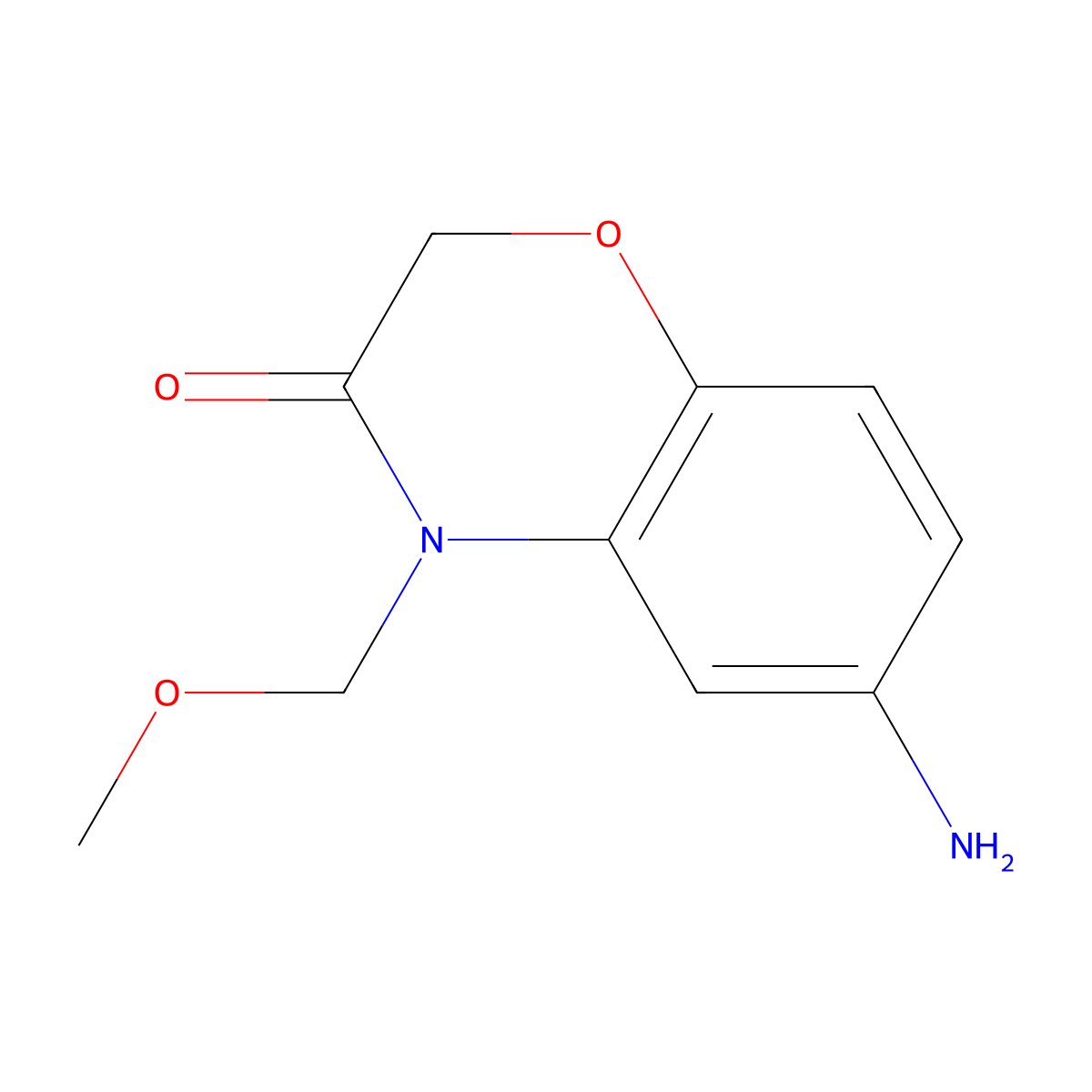 6-Amino-4-(methoxymethyl)-2h-benzo[b][1,4]oxazin-3(4h)-one molecular structure, CAS 1492481-96-5
