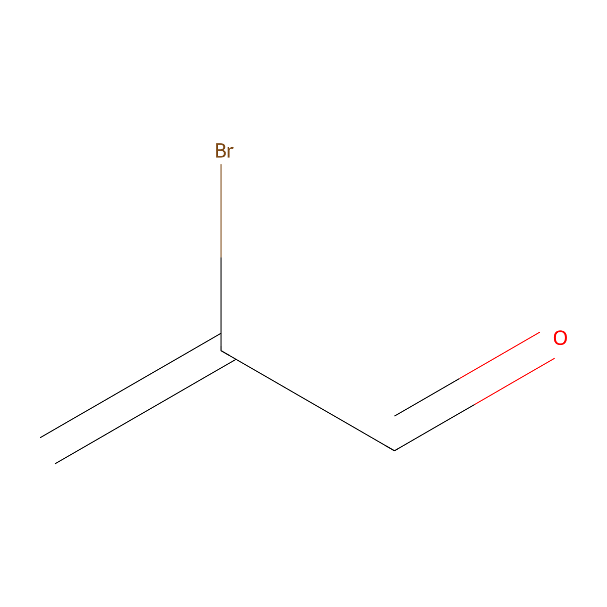 2-Propenal, 2-bromo- molecular structure, CAS 14925-39-4