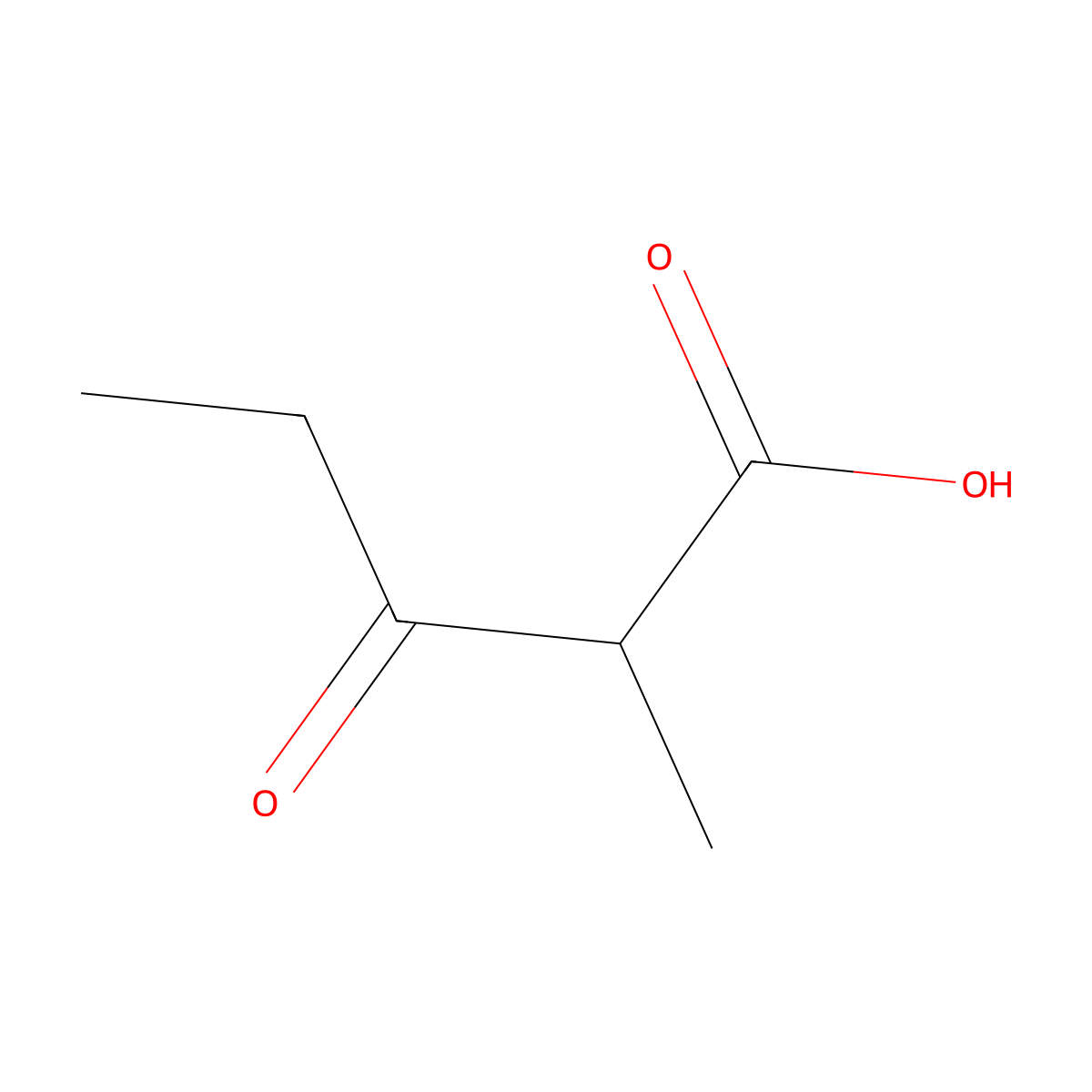 2-Methyl-3-oxopentanoic acid molecular structure, CAS 14925-93-0