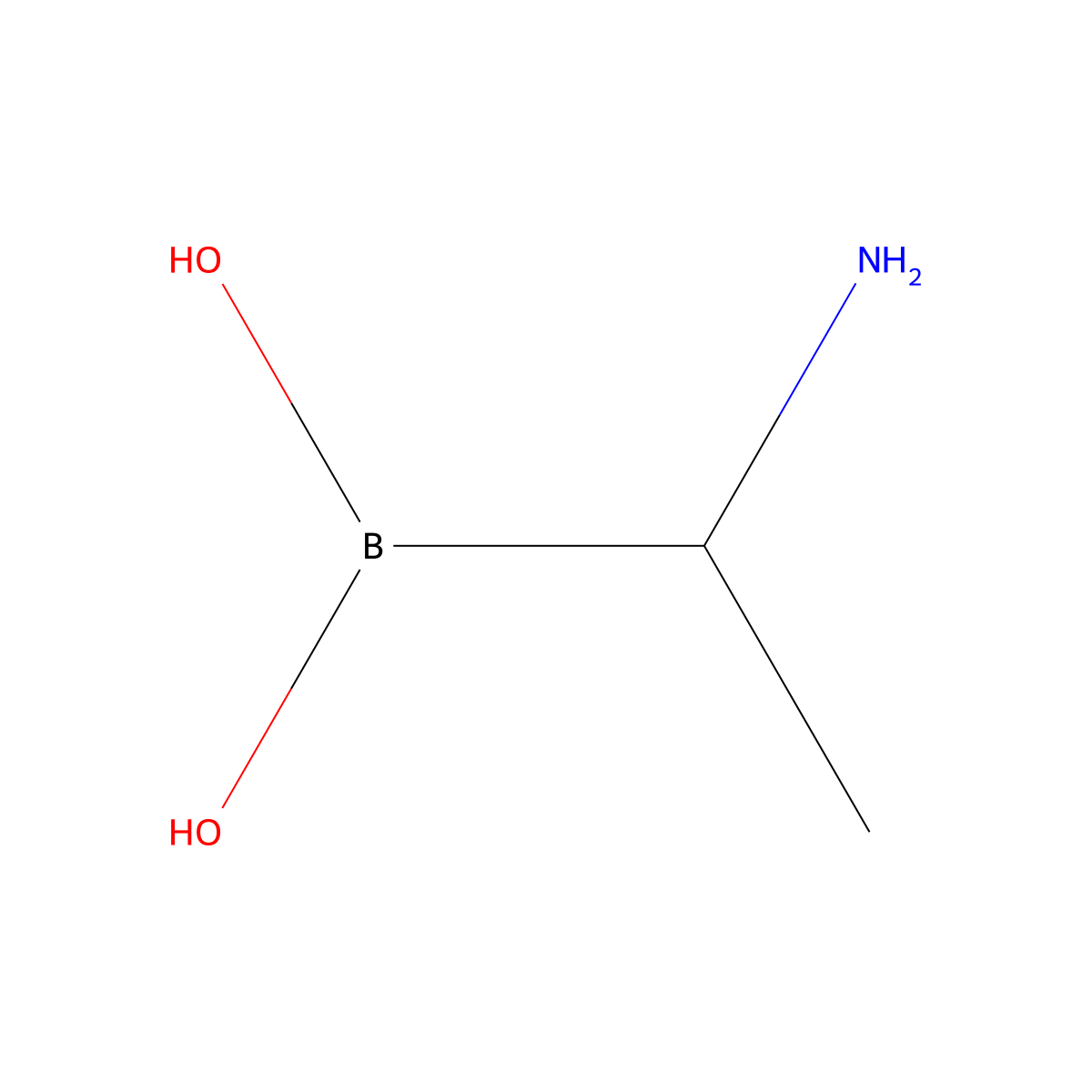 Alanine Boronic Acid molecular structure, CAS 149251-82-1