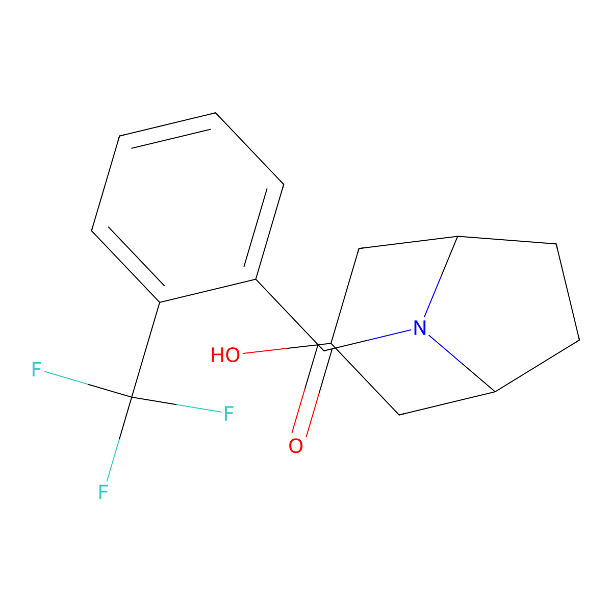 8-[2-(Trifluoromethyl)benzoyl]-8-azabicyclo[3.2.1]octan-3-ol molecular structure, CAS 1492511-83-7