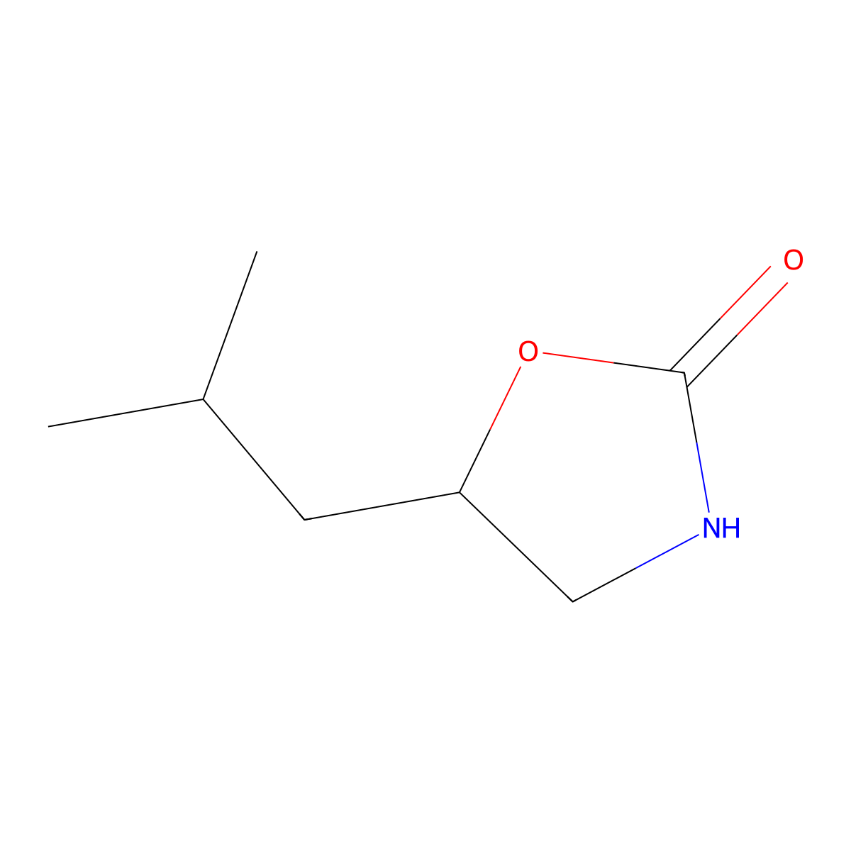 5-Isobutyloxazolidin-2-one molecular structure, CAS 1492526-68-7