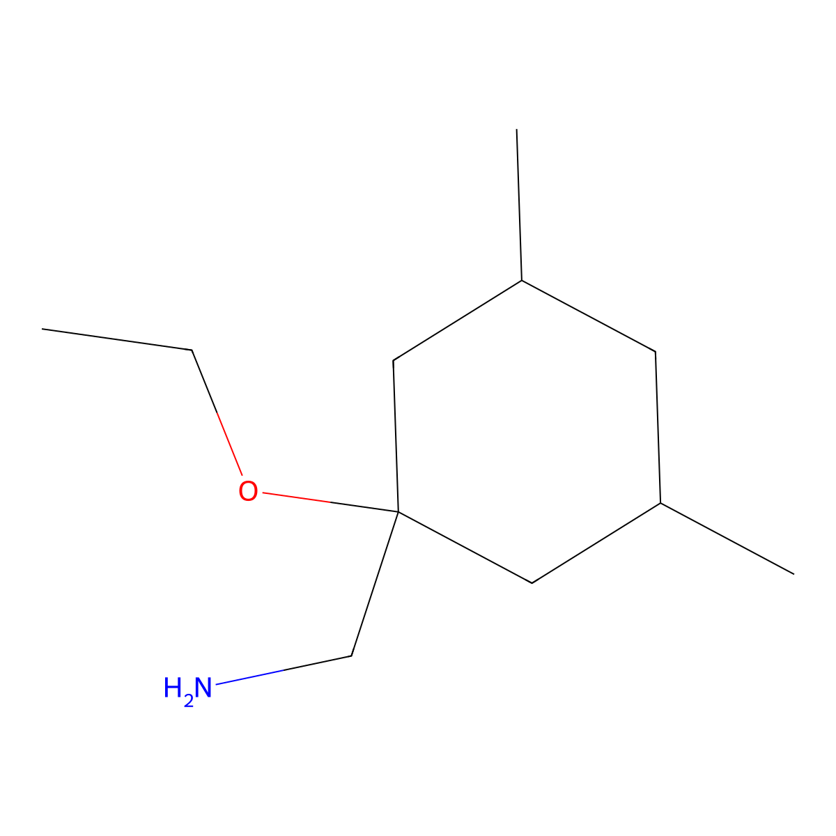 (1-Ethoxy-3,5-dimethylcyclohexyl)methanamine molecular structure, CAS 1492529-68-6