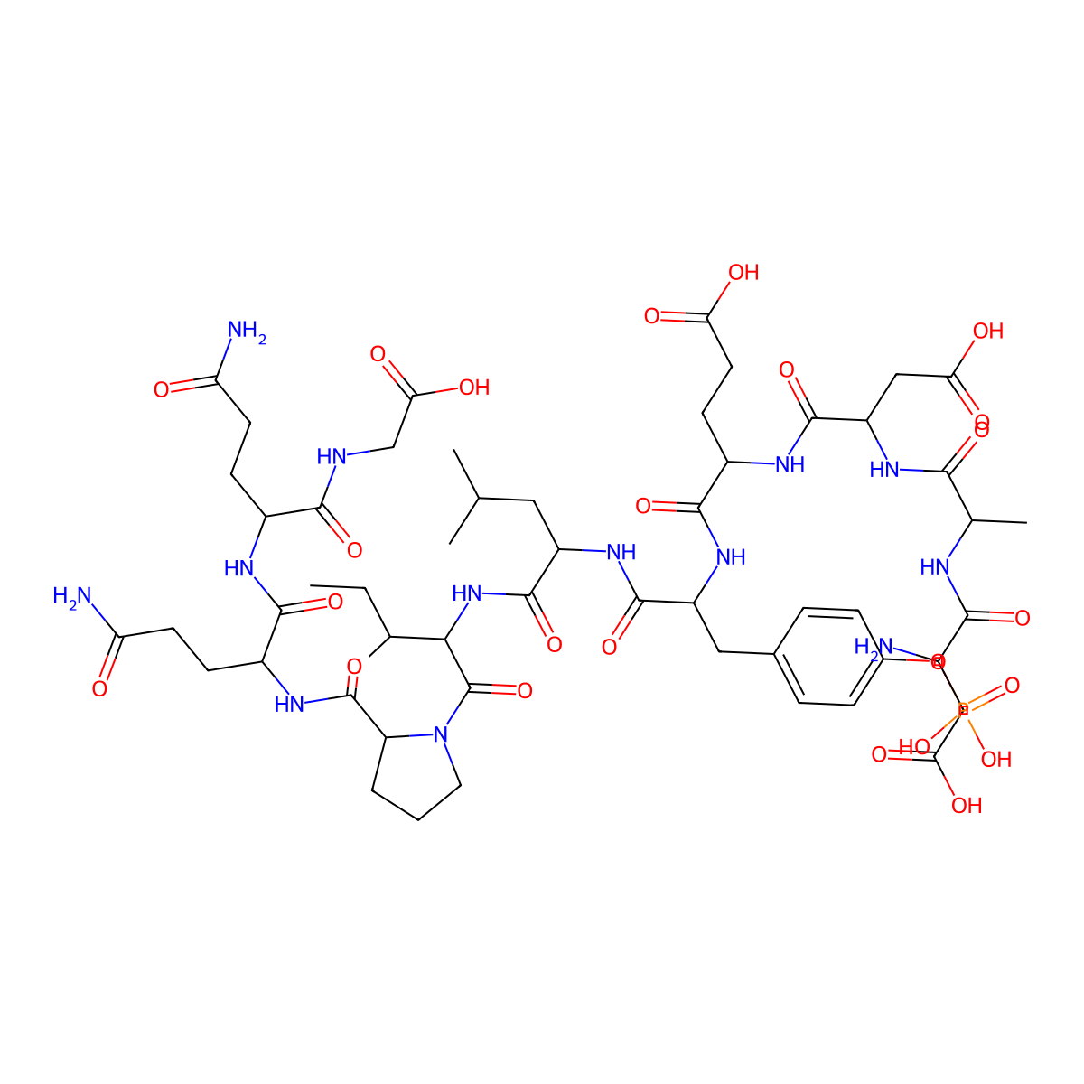 EGF Receptor Substrate 2 (Phospho-Tyr5) molecular structure, CAS 149261-42-7