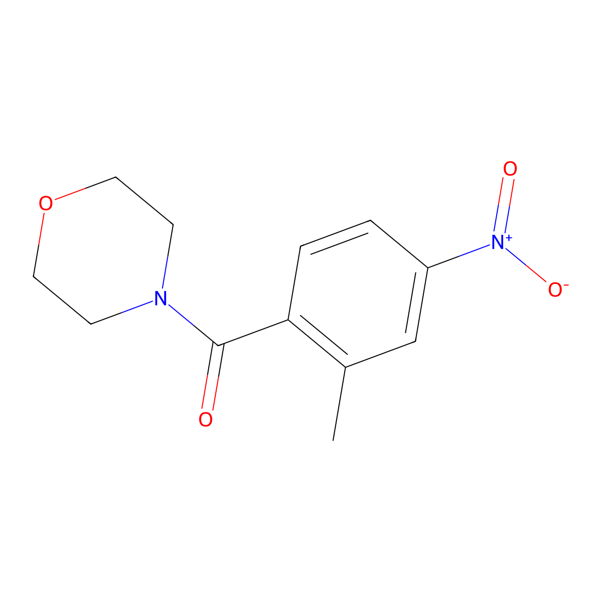 4-[(2-Methyl-4-nitrophenyl)carbonyl]morpholine molecular structure, CAS 1492677-50-5