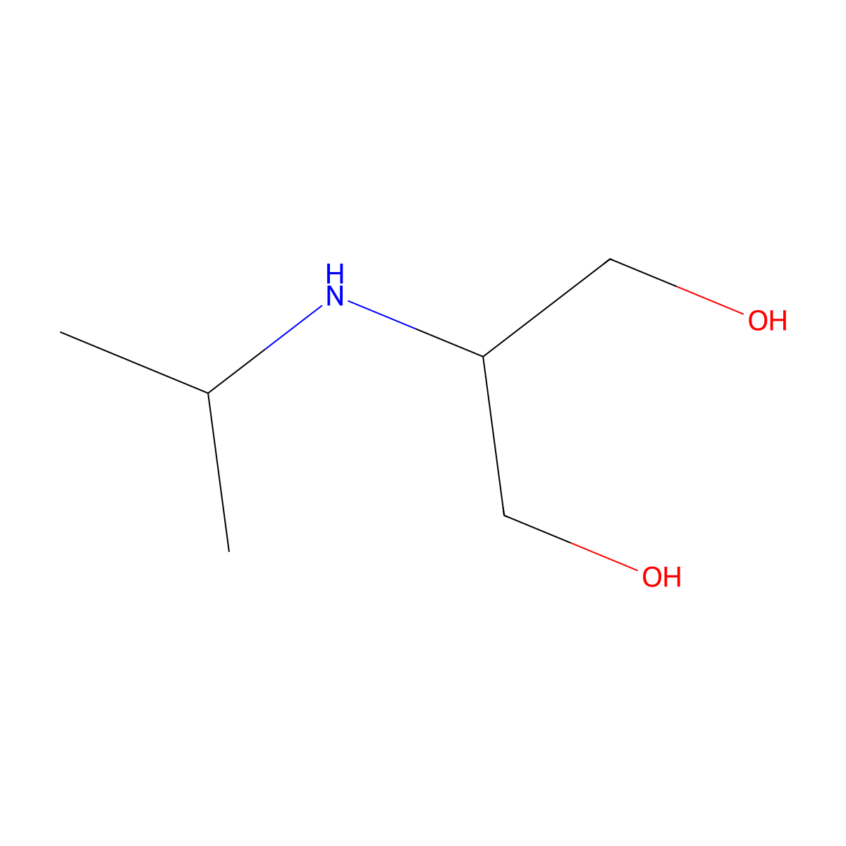 2-[(Propan-2-yl)amino]propane-1,3-diol molecular structure, CAS 1492703-63-5