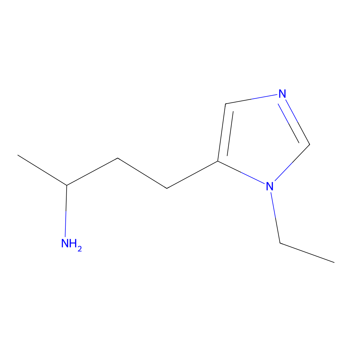 4-(1-Ethyl-1h-imidazol-5-yl)butan-2-amine molecular structure, CAS 1492772-12-9