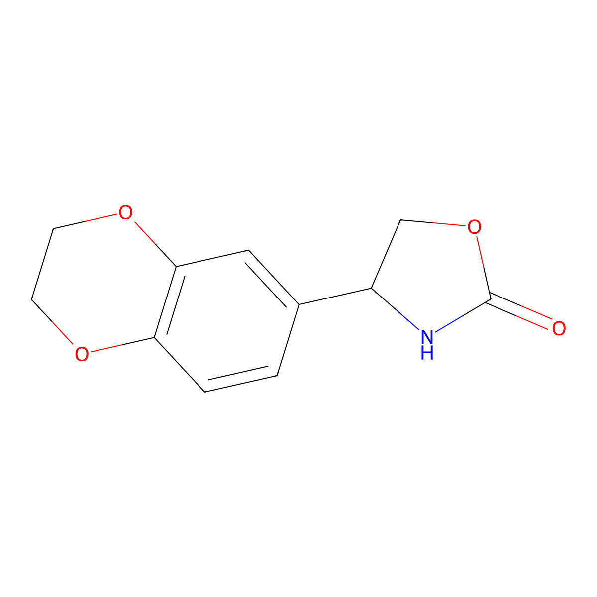 4-(2,3-Dihydrobenzo[b][1,4]dioxin-6-yl)oxazolidin-2-one molecular structure, CAS 1492788-41-6