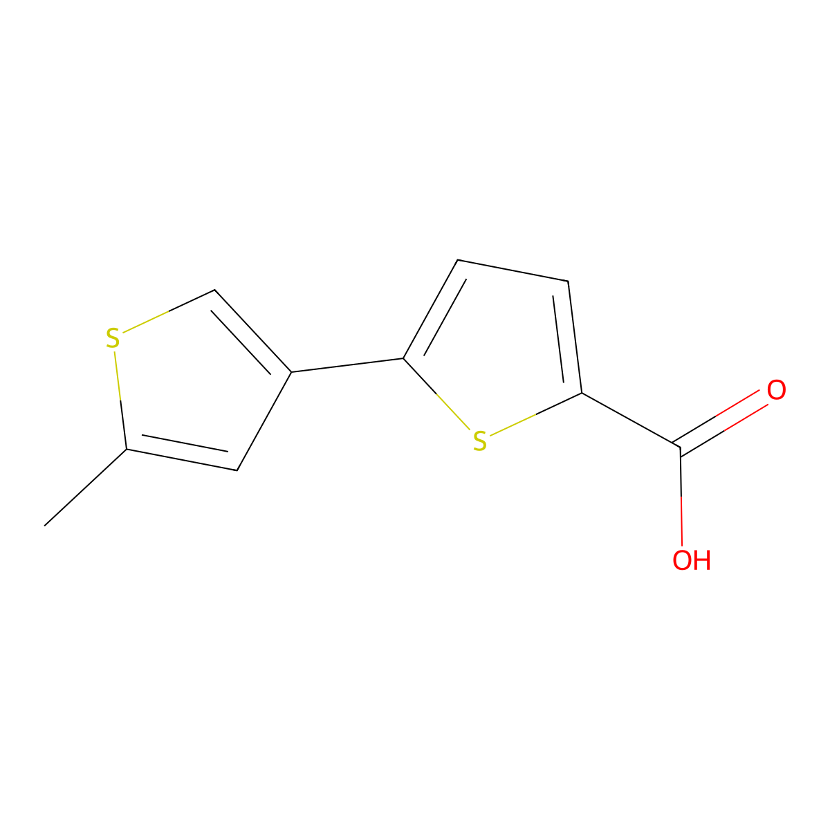 5-(5-Methylthiophen-3-yl)thiophene-2-carboxylic acid molecular structure, CAS 1492808-30-6