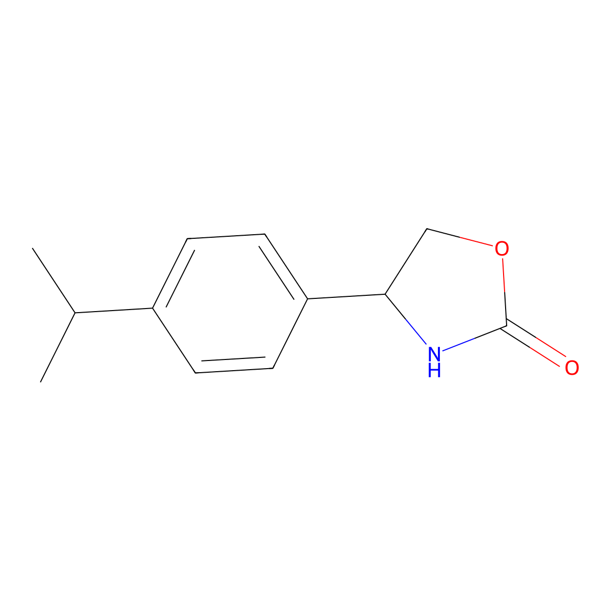 4-[4-(Propan-2-yl)phenyl]-1,3-oxazolidin-2-one molecular structure, CAS 1492812-15-3