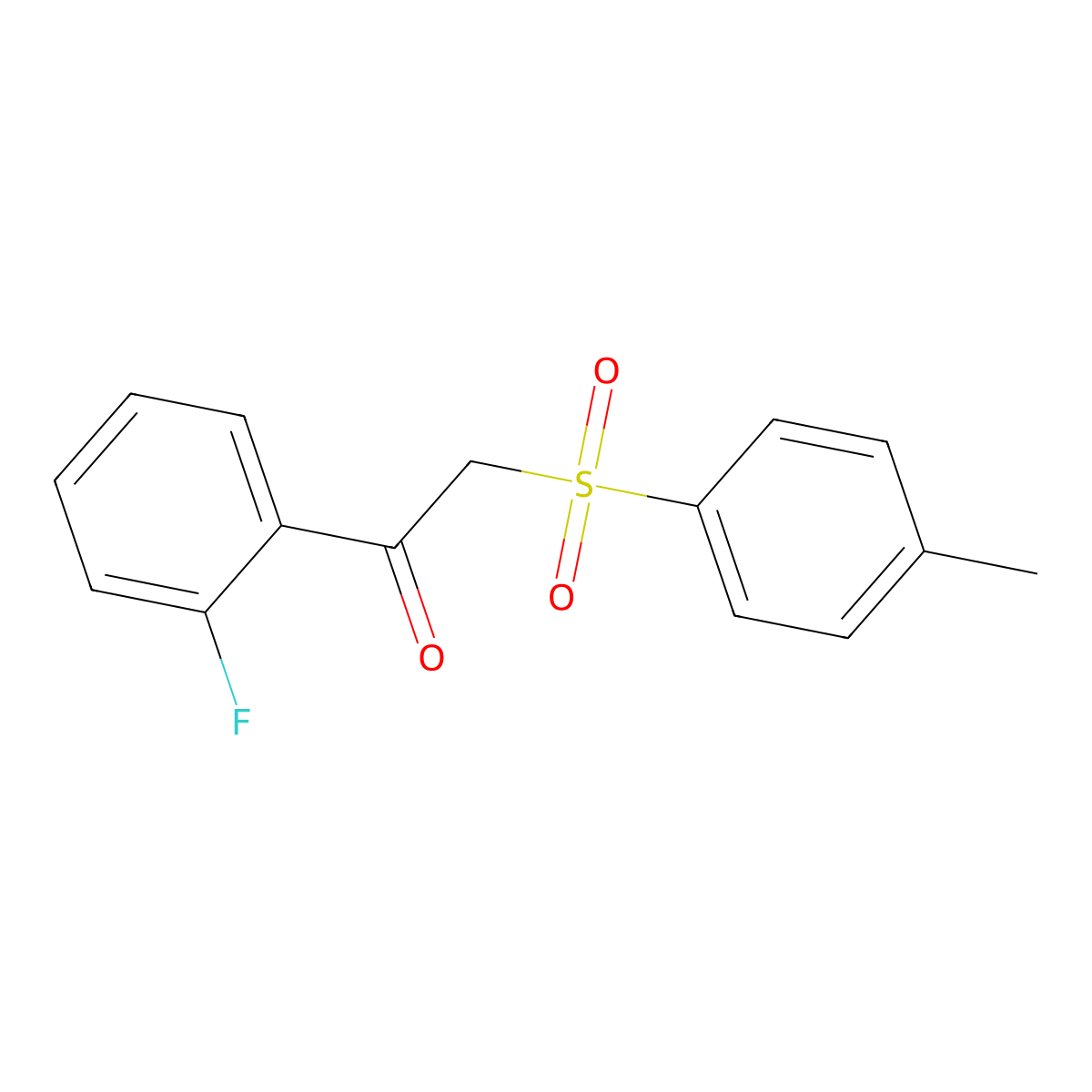 1-(2-Fluorophenyl)-2-[(4-methylphenyl)sulfonyl]ethanone molecular structure, CAS 1492822-28-2