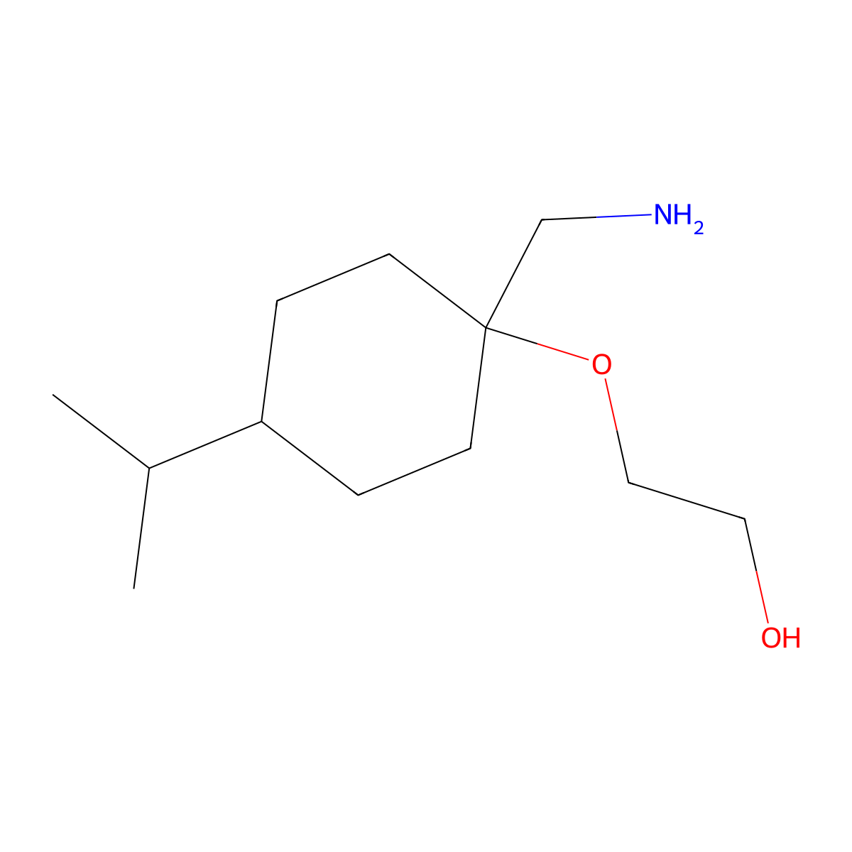 2-((1-(Aminomethyl)-4-isopropylcyclohexyl)oxy)ethan-1-ol molecular structure, CAS 1492871-80-3