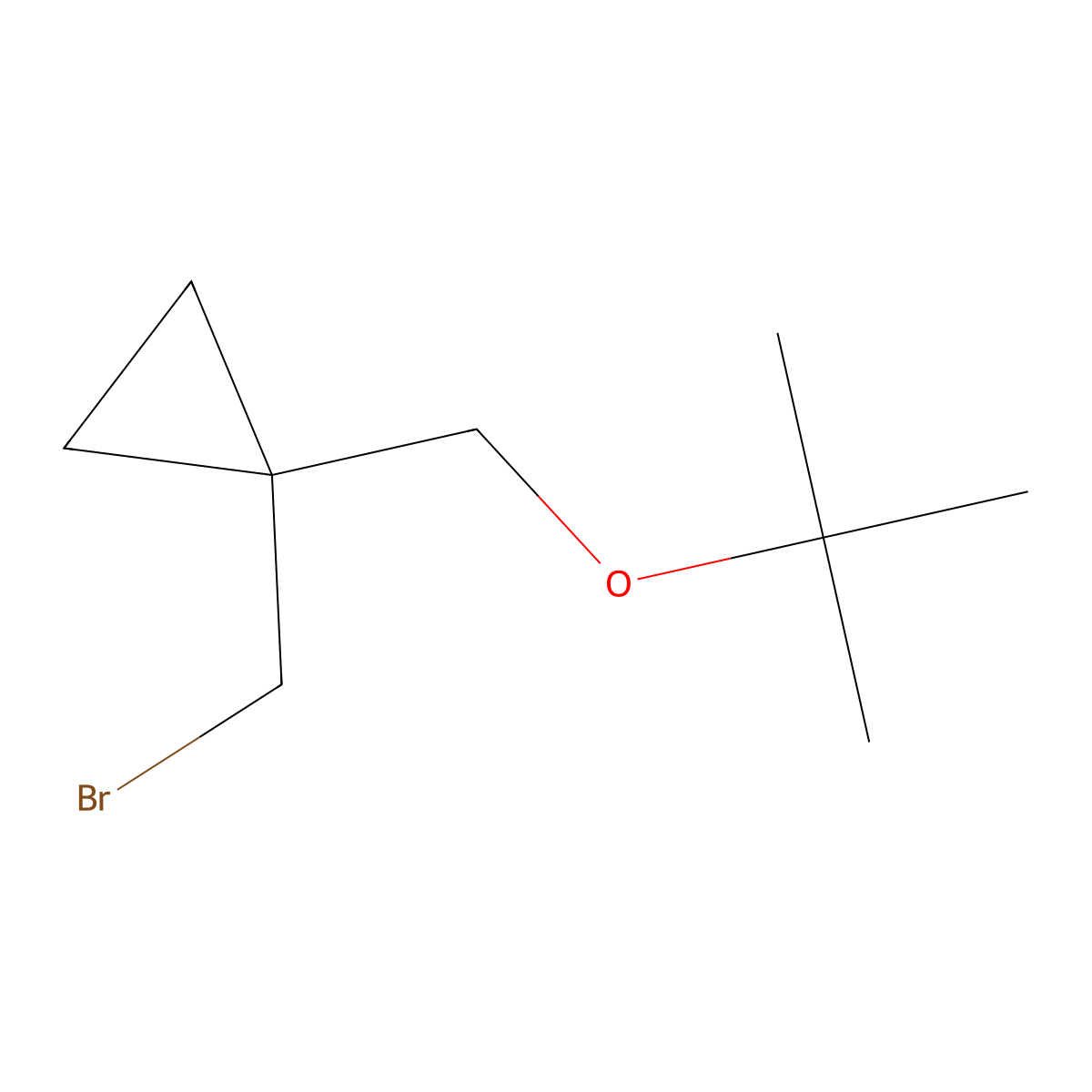1-(Bromomethyl)-1-[(tert-butoxy)methyl]cyclopropane molecular structure, CAS 1492878-05-3