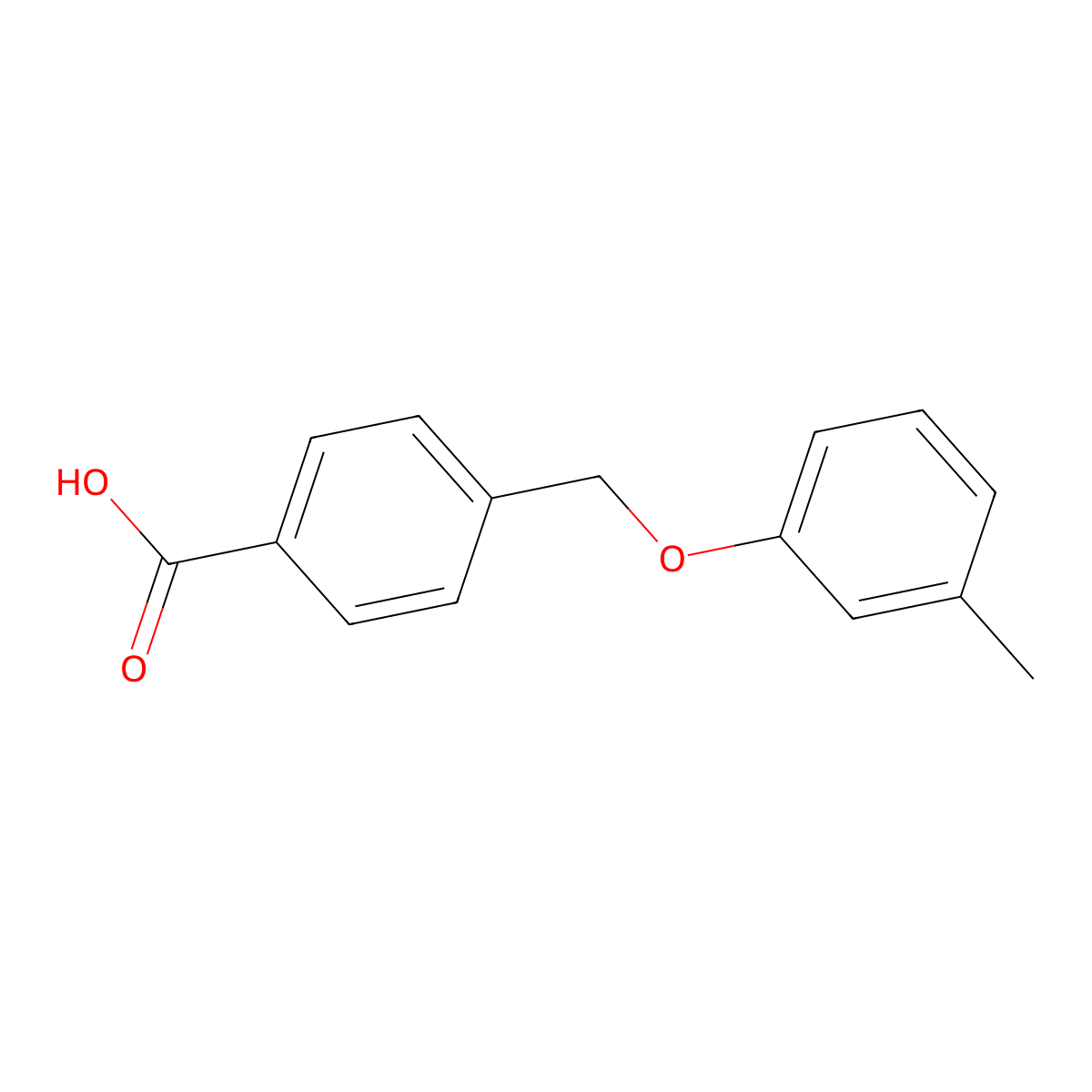 4-[(3-methylphenoxy)methyl]benzoic Acid molecular structure, CAS 149288-31-3