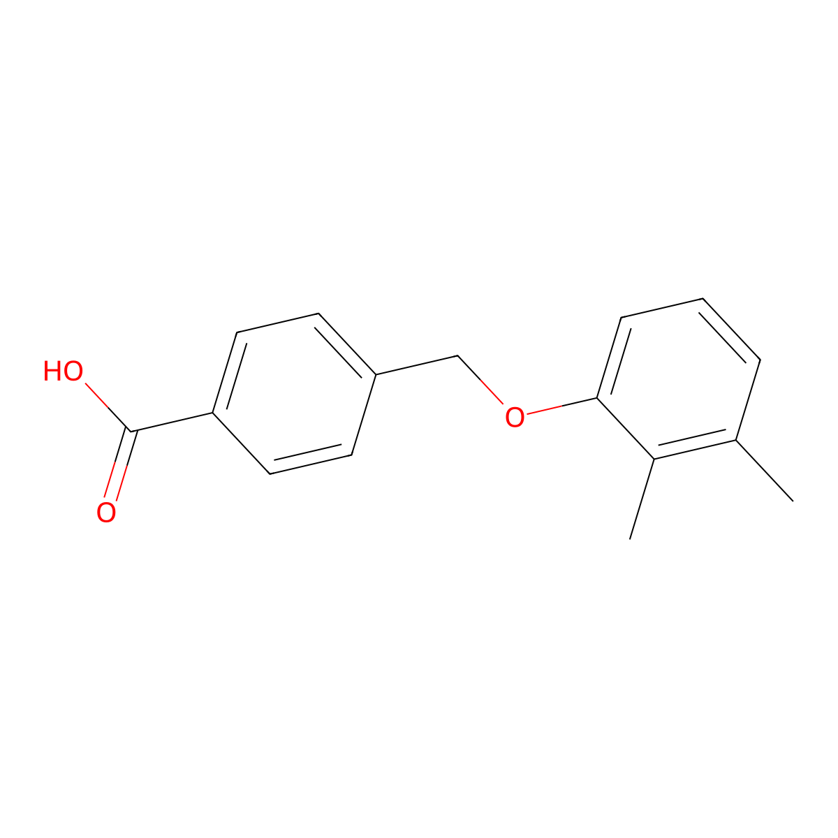 4-[(2,3-dimethylphenoxy)methyl]benzoic Acid molecular structure, CAS 149288-32-4