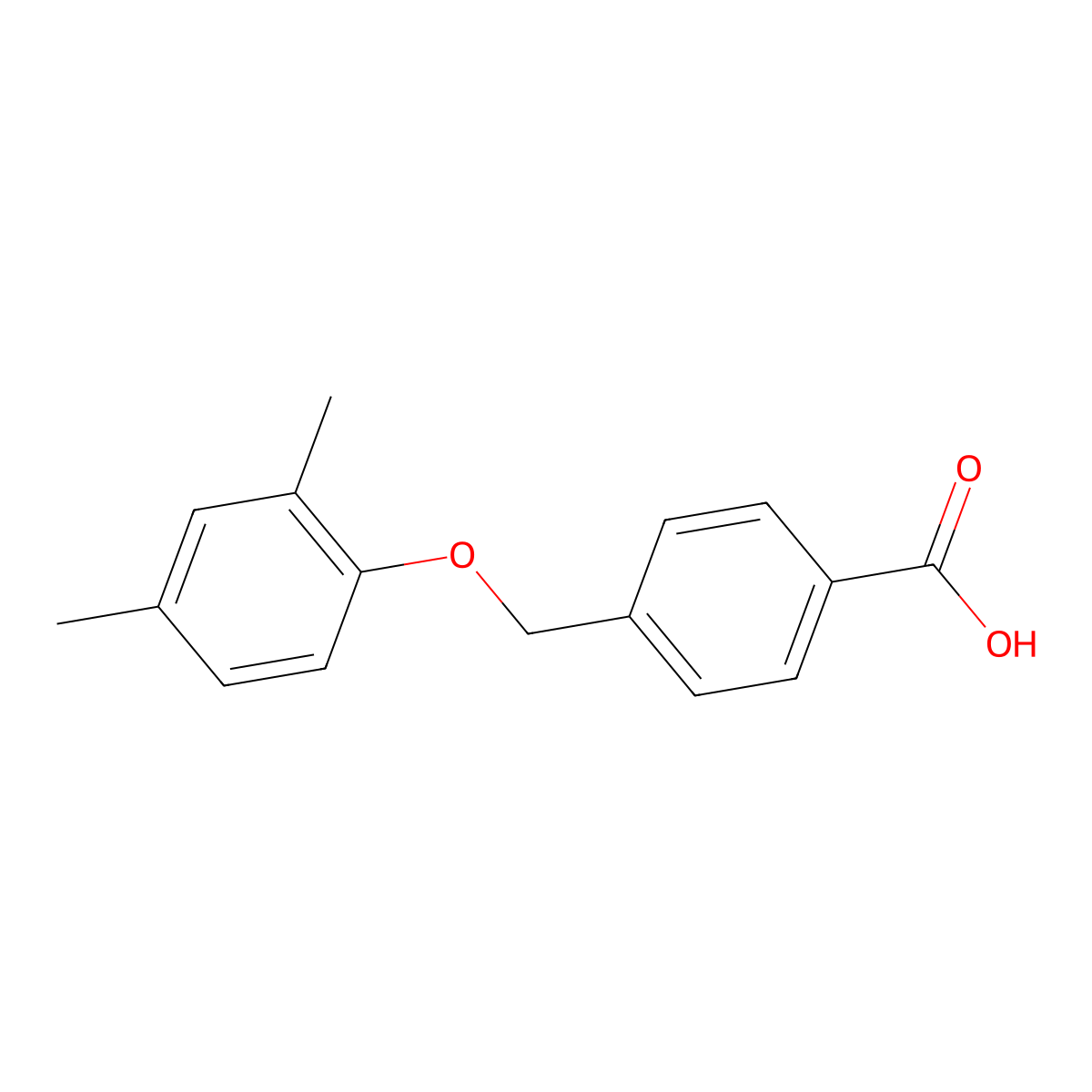 4-[(2,4-Dimethylphenoxy)methyl]benzoic acid molecular structure, CAS 149288-33-5