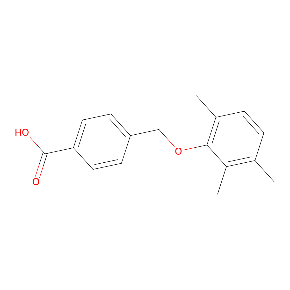 4-[(2,3,6-trimethylphenoxy)methyl]benzoic Acid molecular structure, CAS 149288-36-8