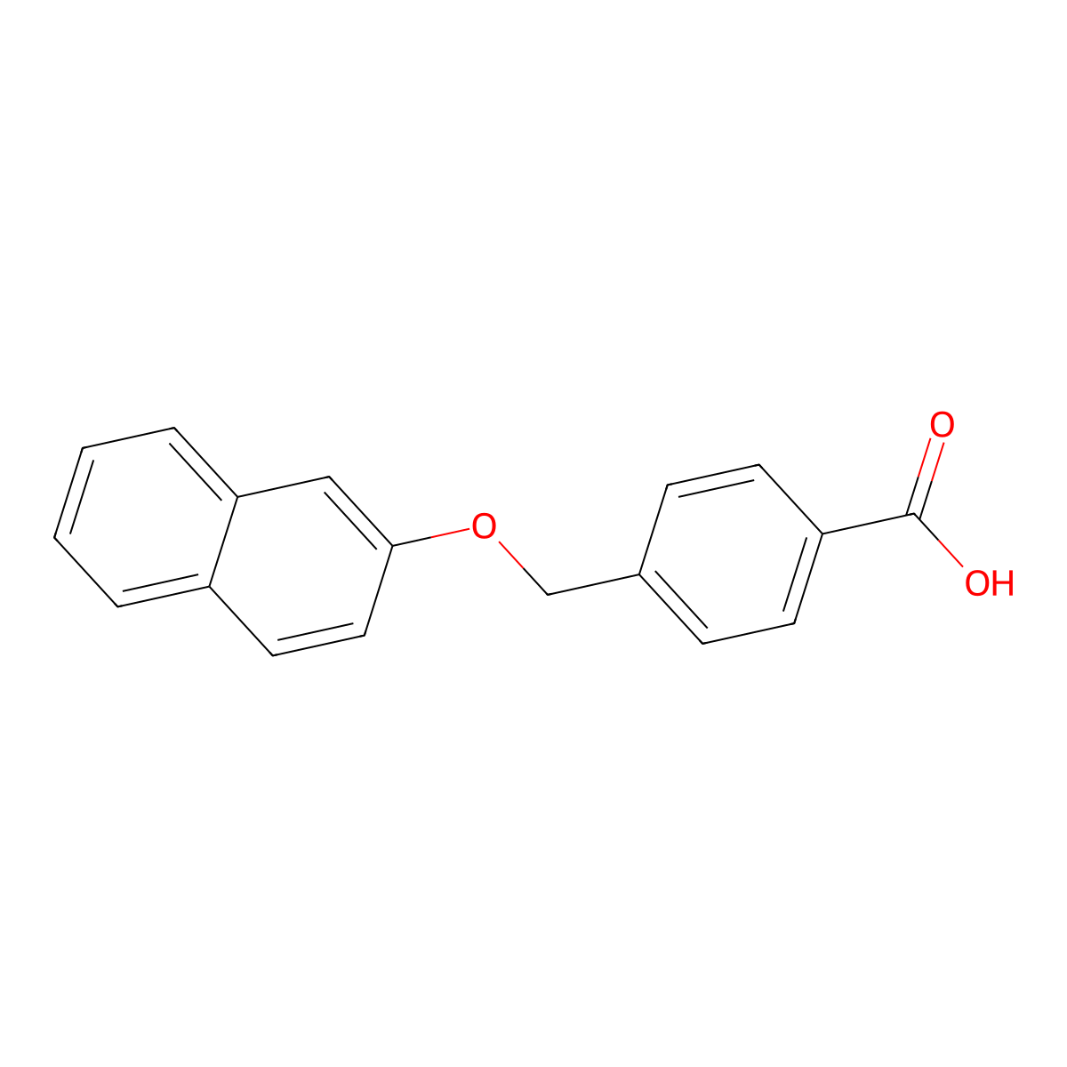 4-(naphthalen-2-yloxymethyl)benzoic Acid molecular structure, CAS 149288-37-9