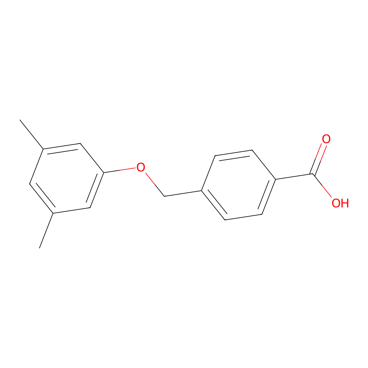 4-[(3,5-dimethylphenoxy)methyl]benzoic Acid molecular structure, CAS 149288-57-3