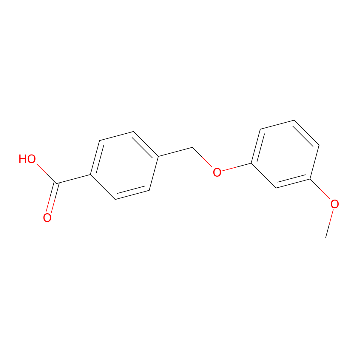 4-[(3-Methoxyphenoxy)methyl]benzoic acid molecular structure, CAS 149288-69-7