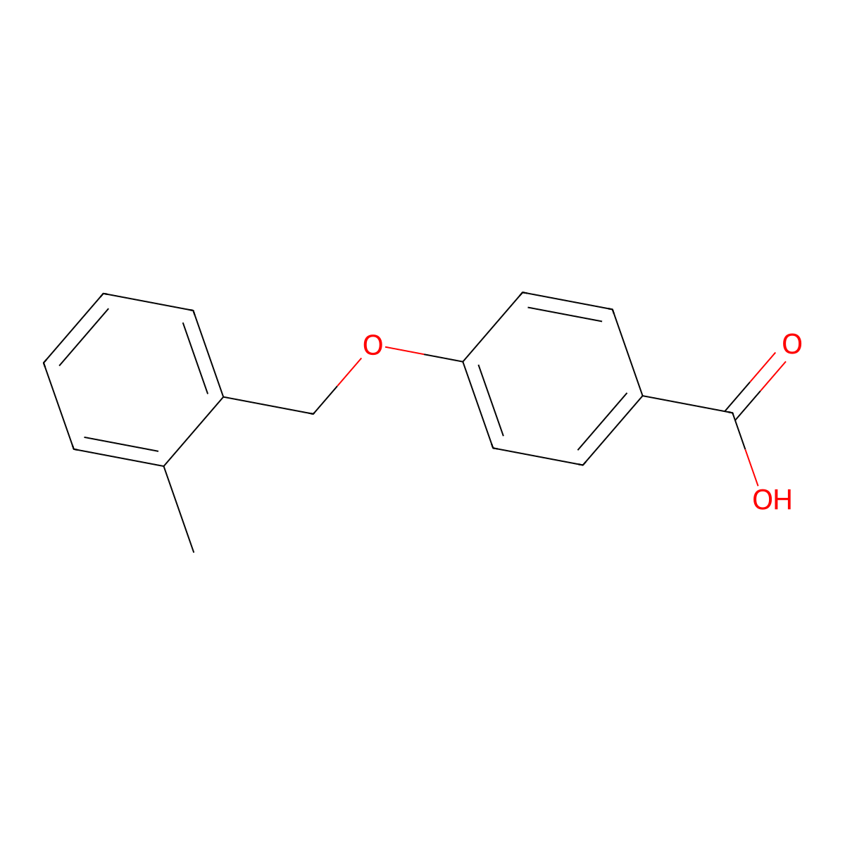 4-[(2-Methylbenzyl)oxy]benzoic acid molecular structure, CAS 149289-01-0