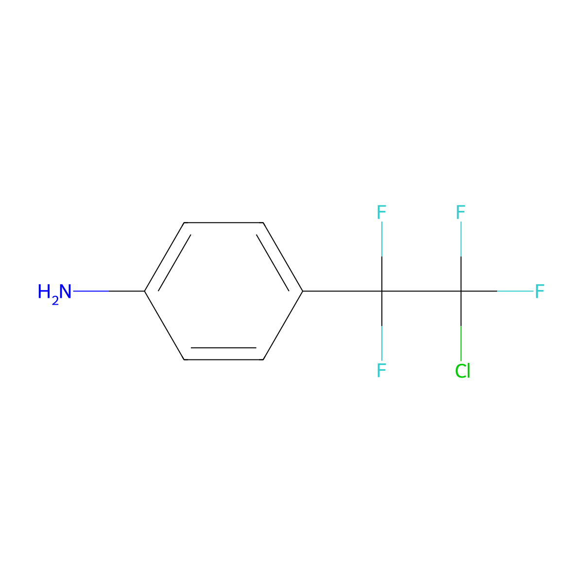 4-(2-Chloro-1,1,2,2-tetrafluoroethyl)aniline molecular structure, CAS 1492890-15-9