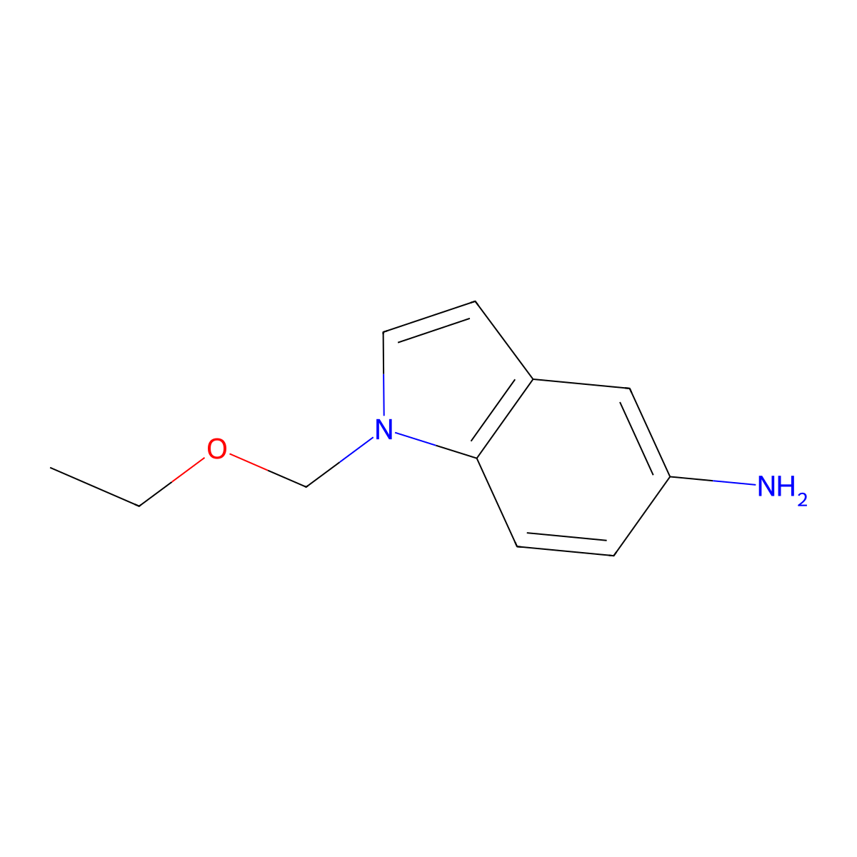 1-(Ethoxymethyl)-1H-indol-5-amine molecular structure, CAS 1492894-28-6