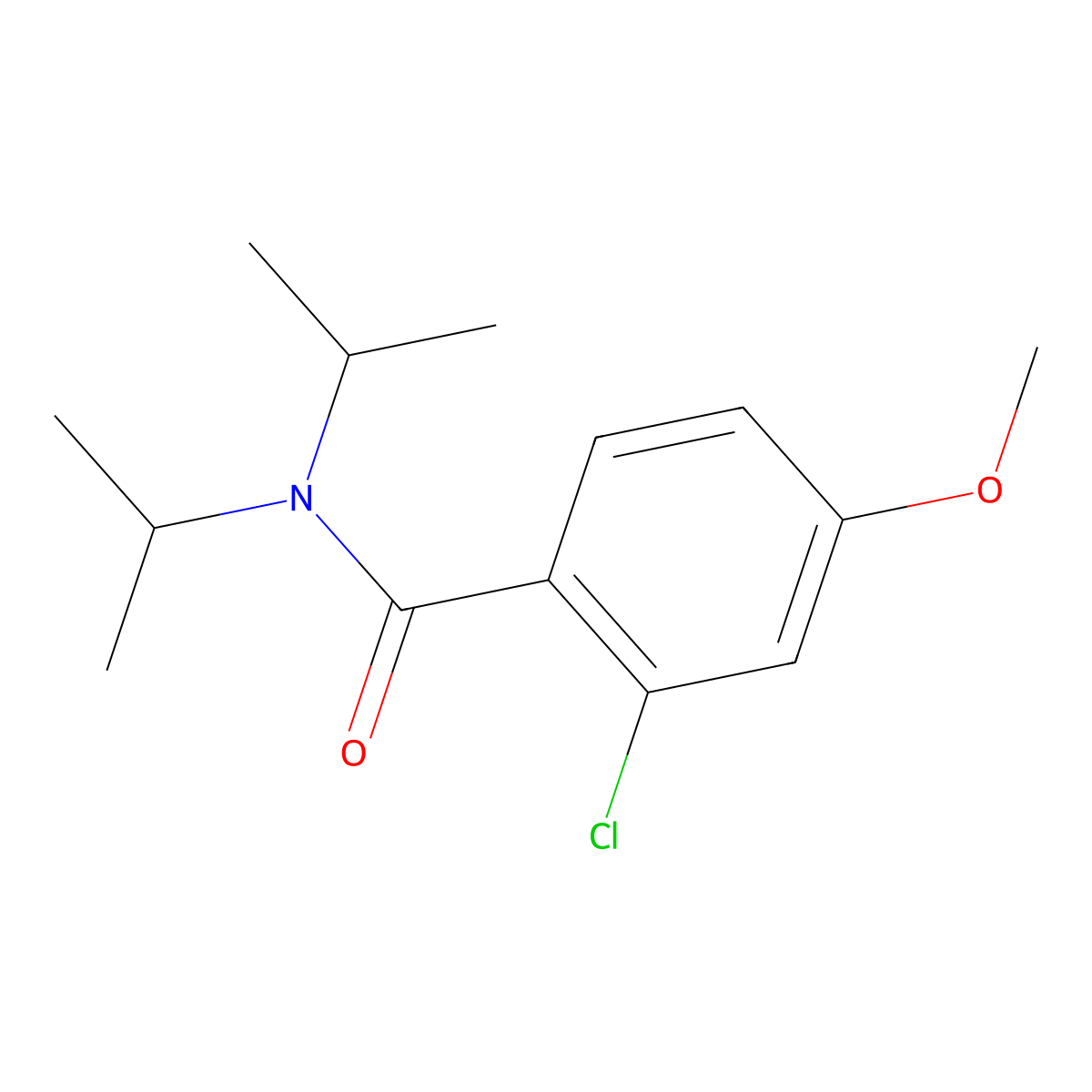 2-Chloro-N,N-diisopropyl-4-methoxybenzamid molecular structure, CAS 1492905-05-1