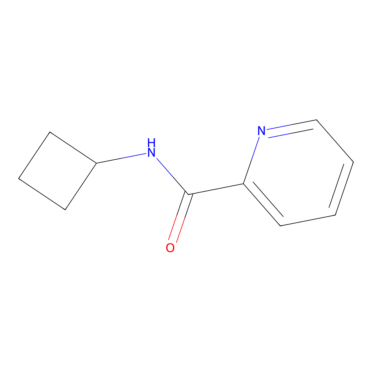 N-cyclobutylpyridine-2-carboxamide molecular structure, CAS 1492913-21-9