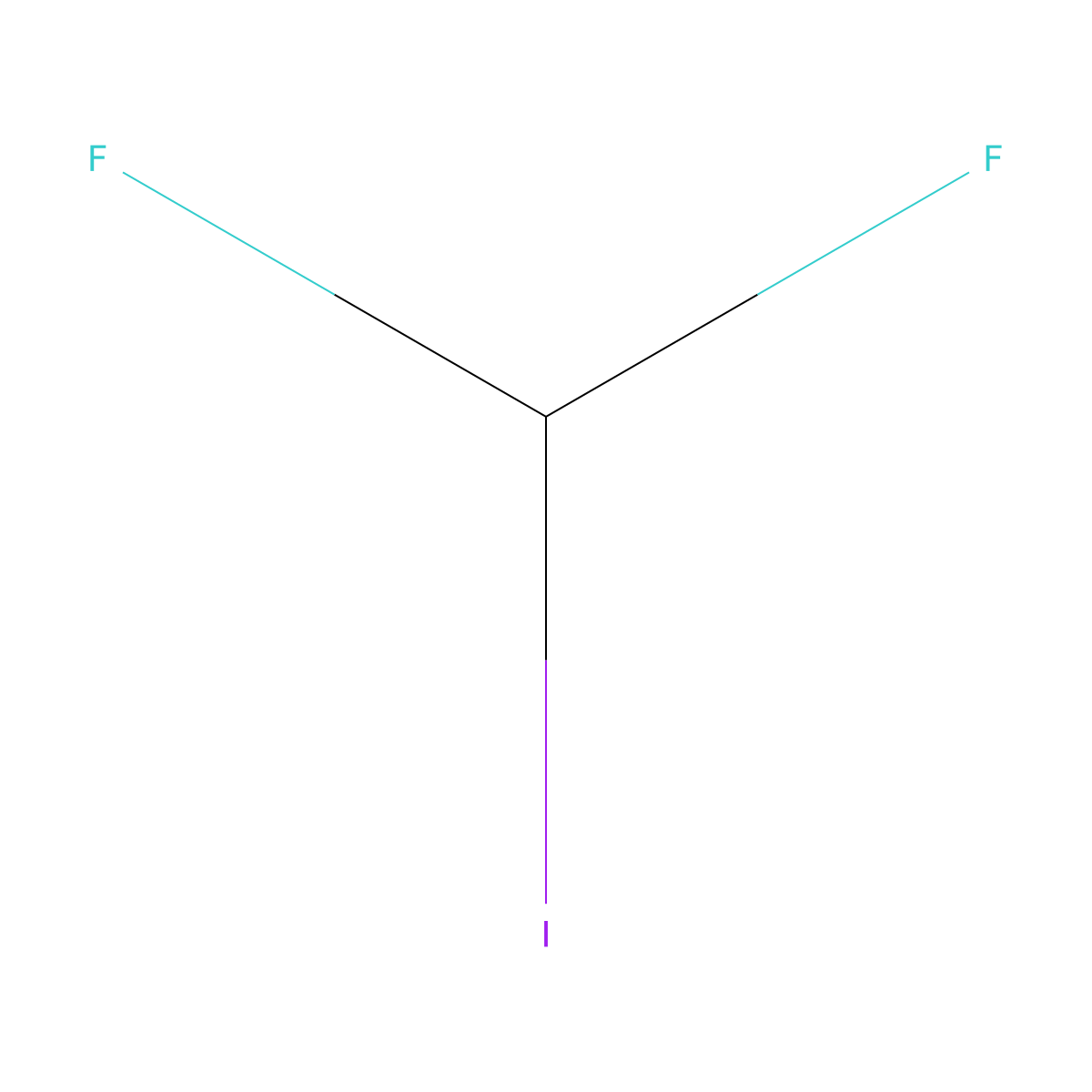 Difluoro(iodo)methane molecular structure, CAS 1493-03-4
