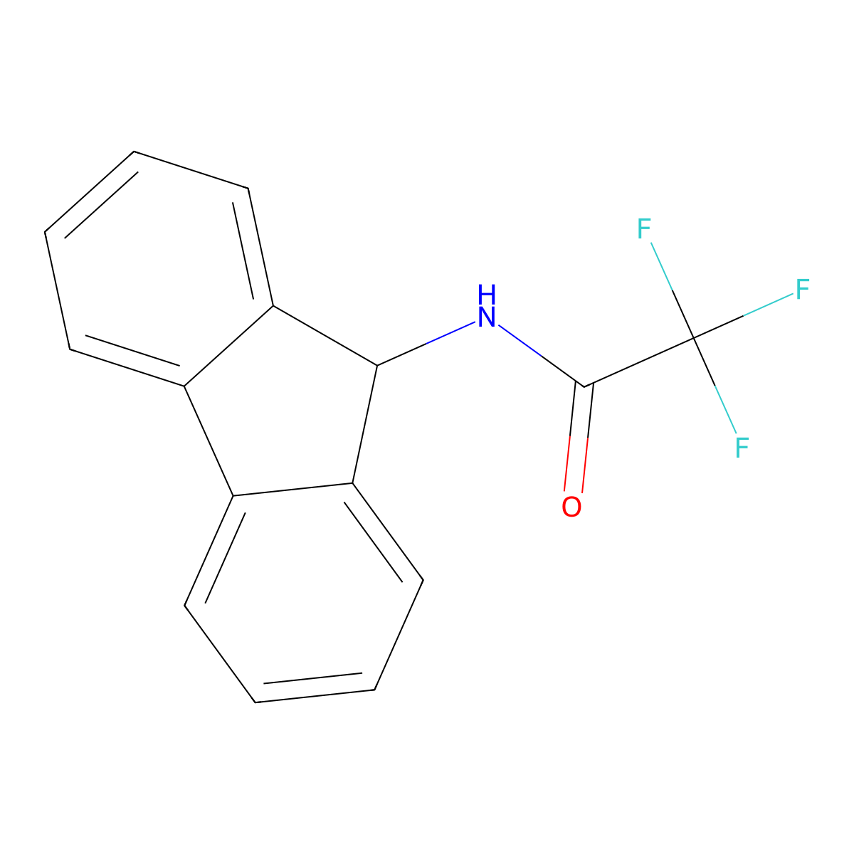 9-(2,2,2-Trifluoroacetamido)fluorene molecular structure, CAS 1493-54-5