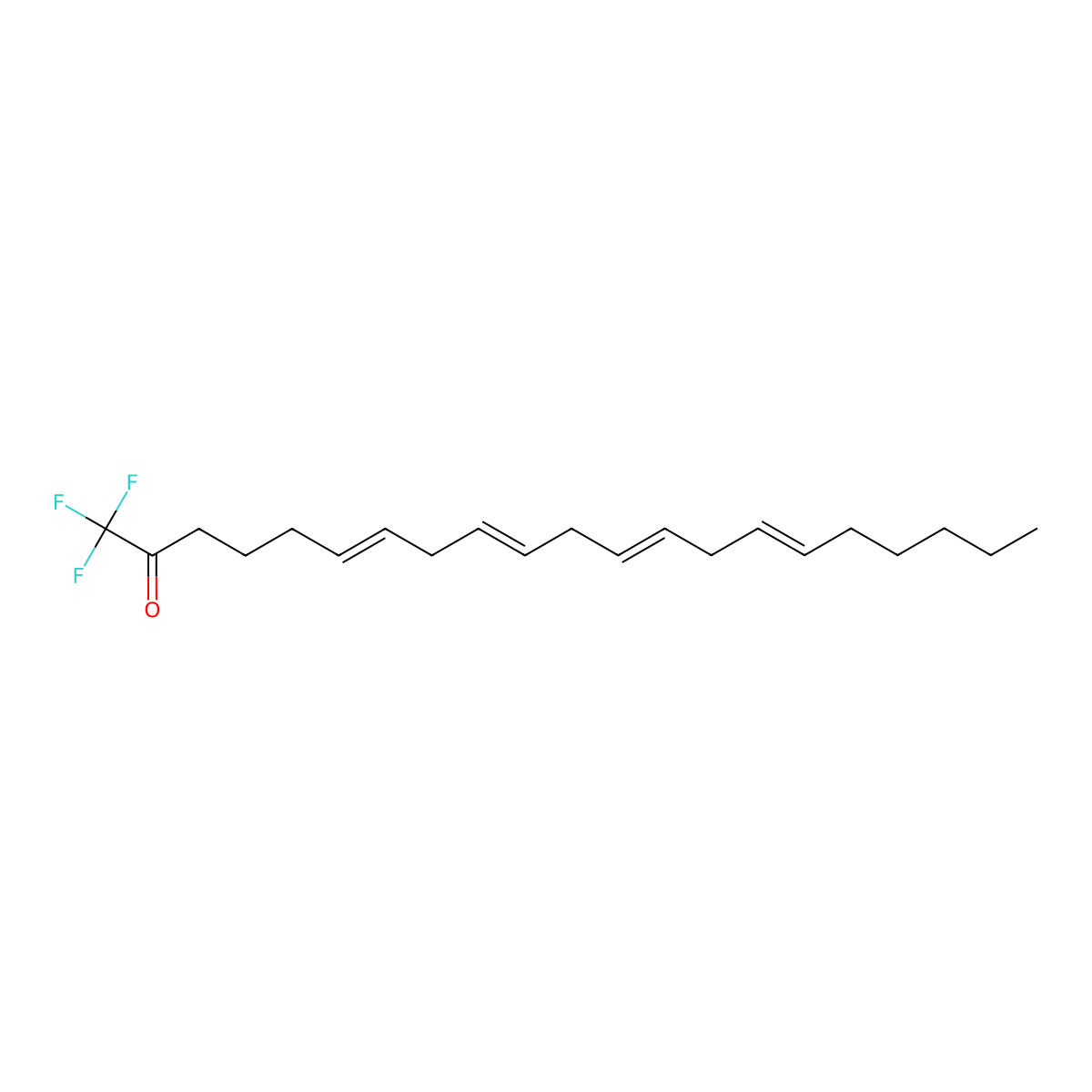 (6Z,9Z,12Z,15Z)-1,1,1-Trifluoro-6,9,12,15-heneicosatetraen-2-one molecular structure, CAS 149301-79-1