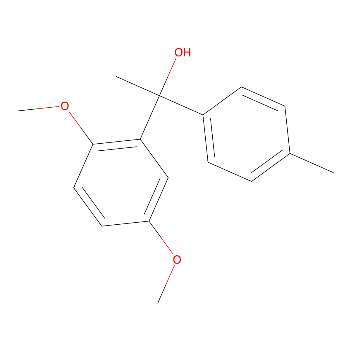 2,5-Dimethoxy-alpha-methyl-alpha-(4-methylphenyl)benZenemethanol molecular structure, CAS 1493016-81-1